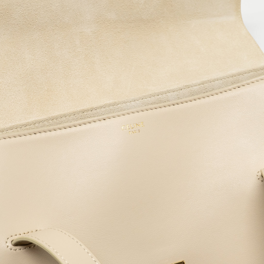 CELINE MEDIUM SOFT 16 BAG SMOOTH CALFSKIN IVORY GHW