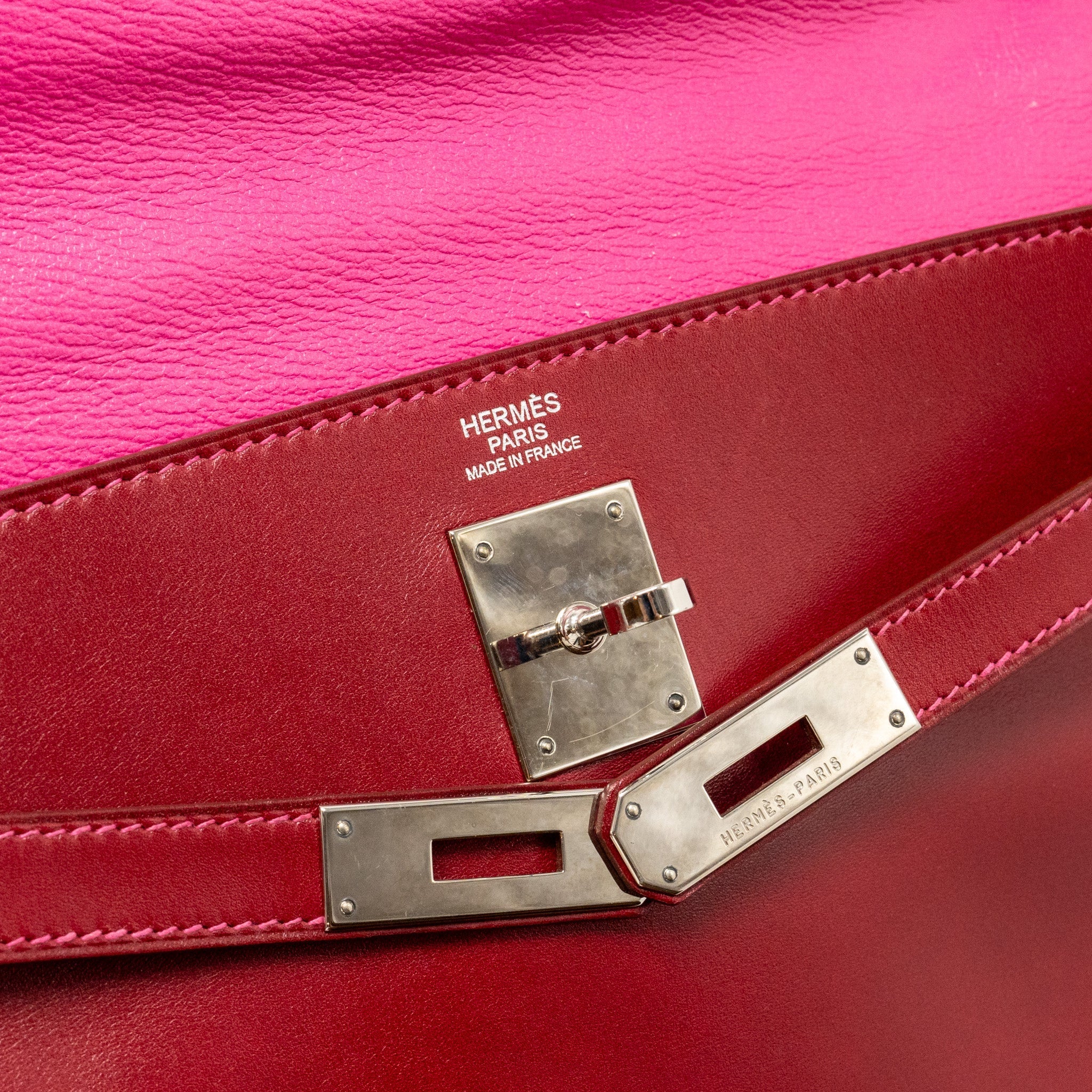 HERMES KELLY 32 BOX RUBIS/ROSE TYRIEN SHW