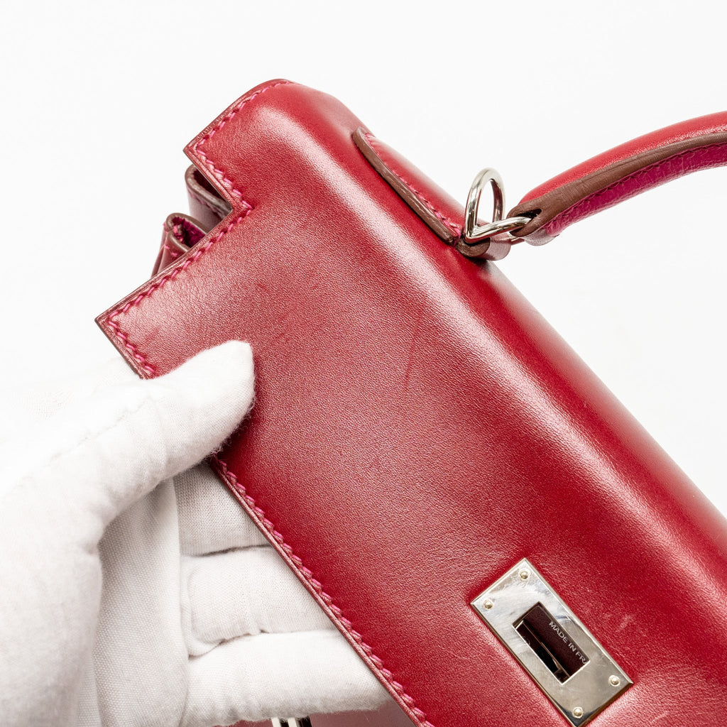 HERMES KELLY 32 BOX RUBIS/ROSE TYRIEN SHW
