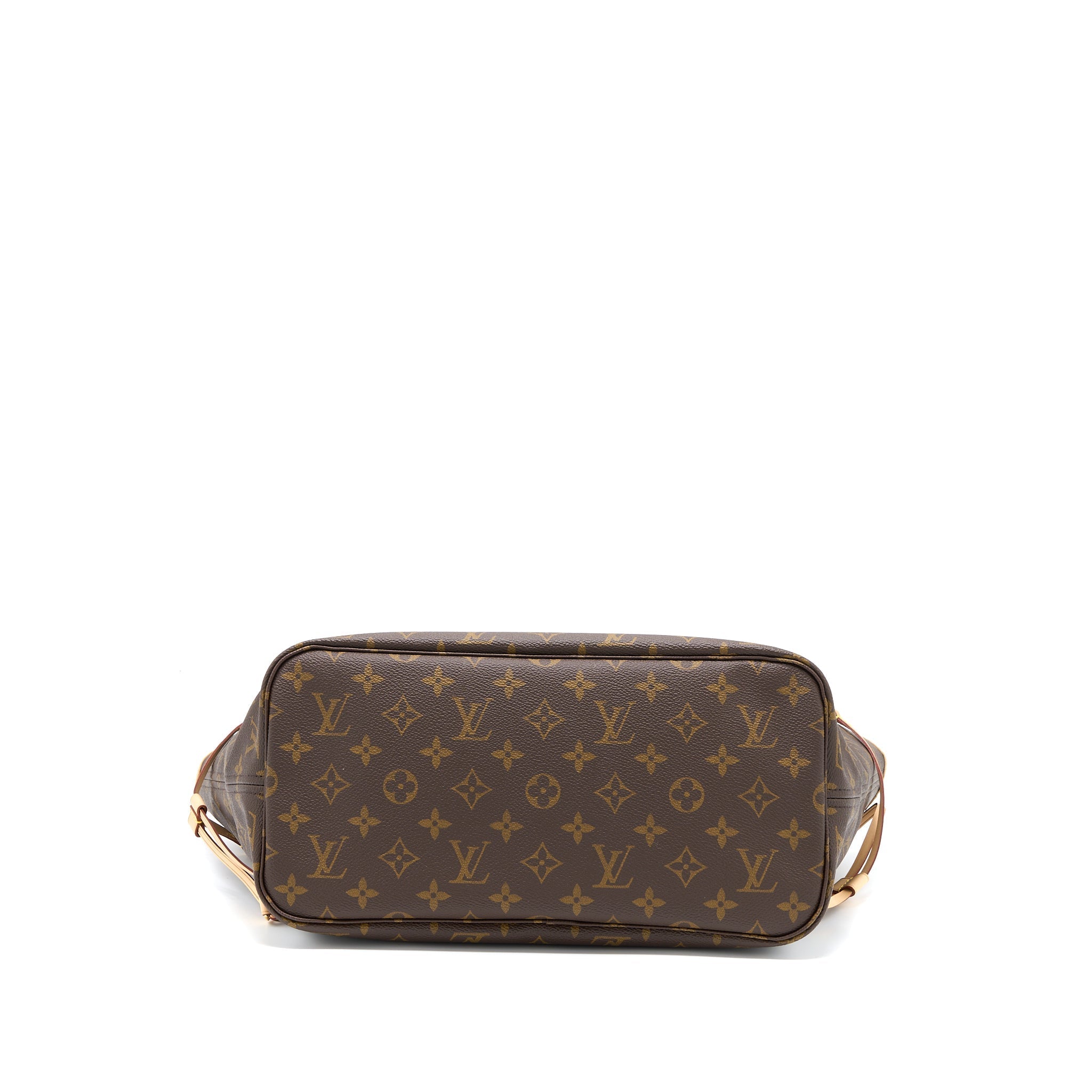 LOUIS VUITTON NEVERFULL MM MONOGRAM CANVAS / BEIGE LGHW