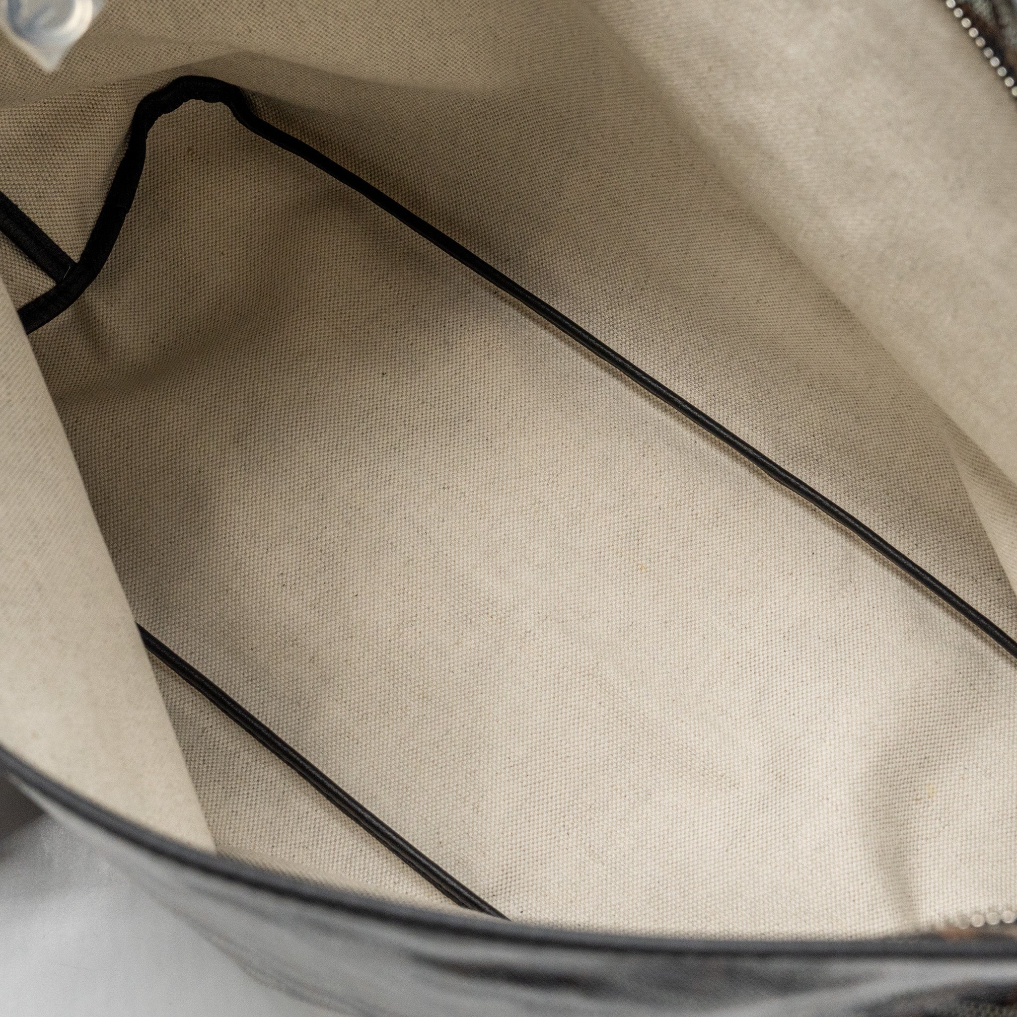 GOYARD BOHEME HOBO BAG GOYARDLINE CANVAS BLACK SHW