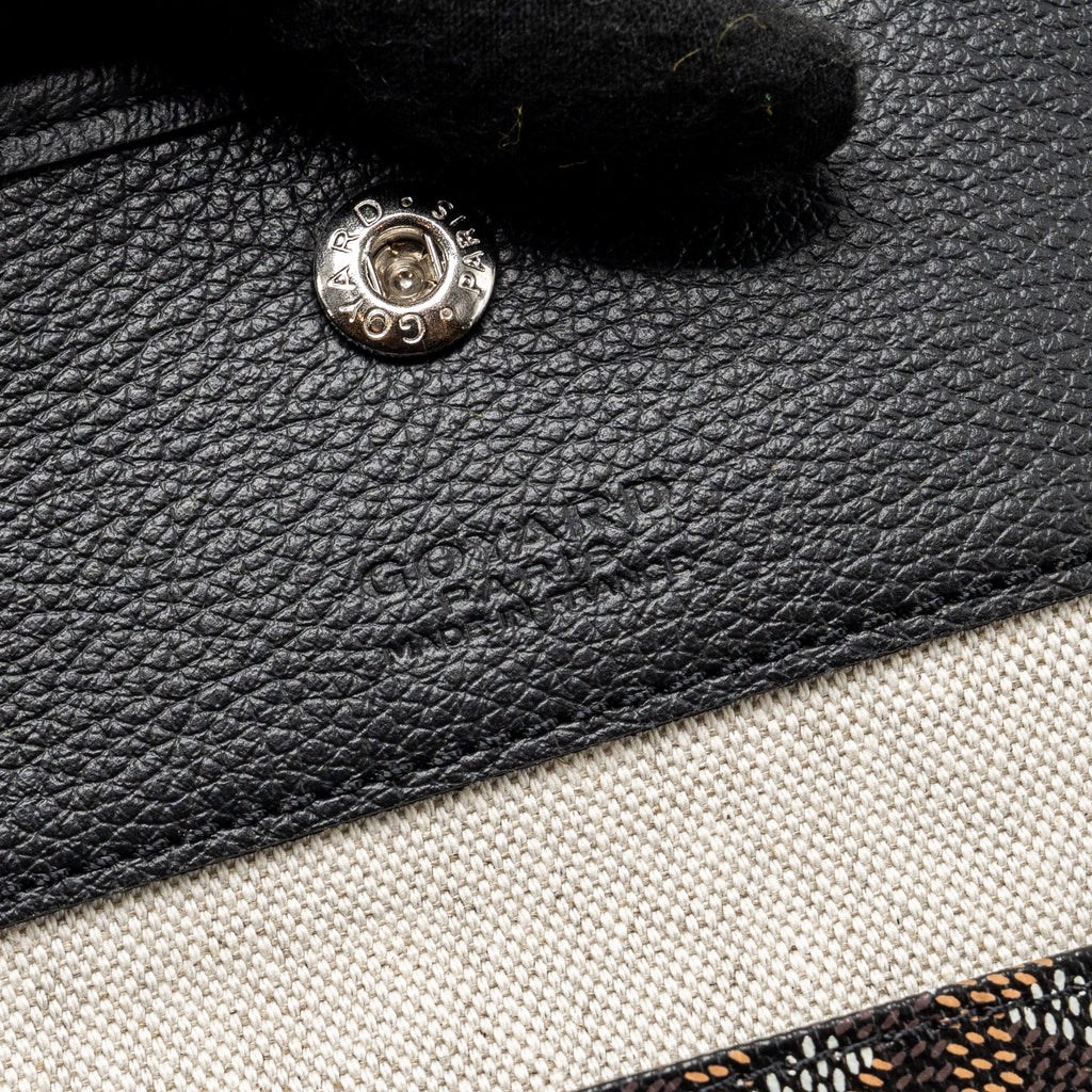 GOYARD BOHEME HOBO BAG GOYARDLINE CANVAS BLACK SHW