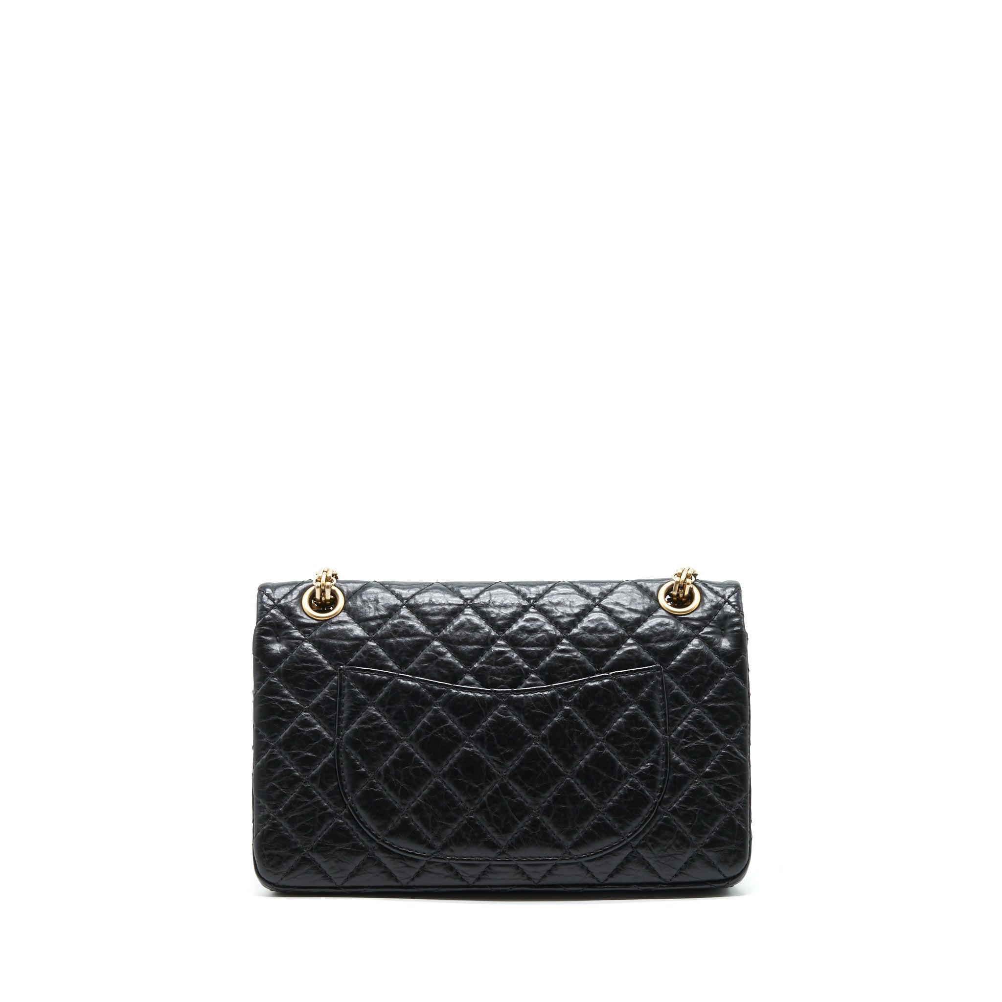 CHANEL SMALL REISSUE 2.55 HANDBAG BLACK GHW