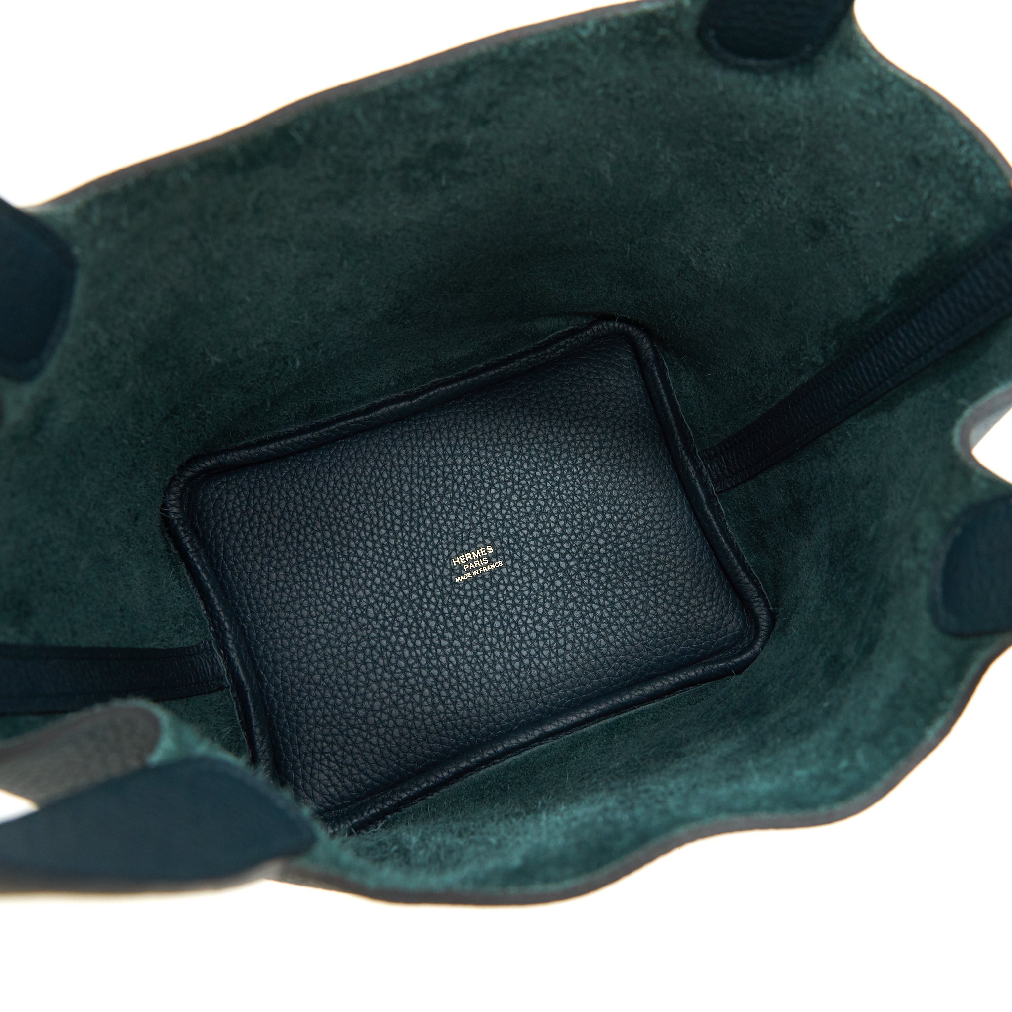 HERMES PICOTIN 18 LOCK BAG VERT CYPRES WITH GHW