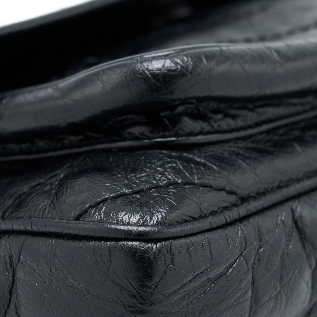 SAINT LAURENT/YSL MEDIUM NIKI BAG CALFSKIN BLACK SHW