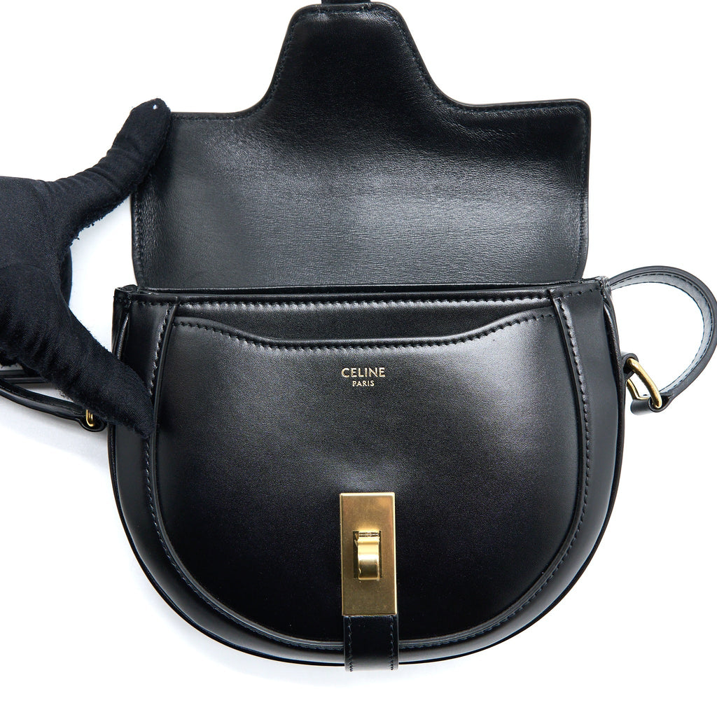 CELINE BESACE BAG CALFSKIN BLACK GHW