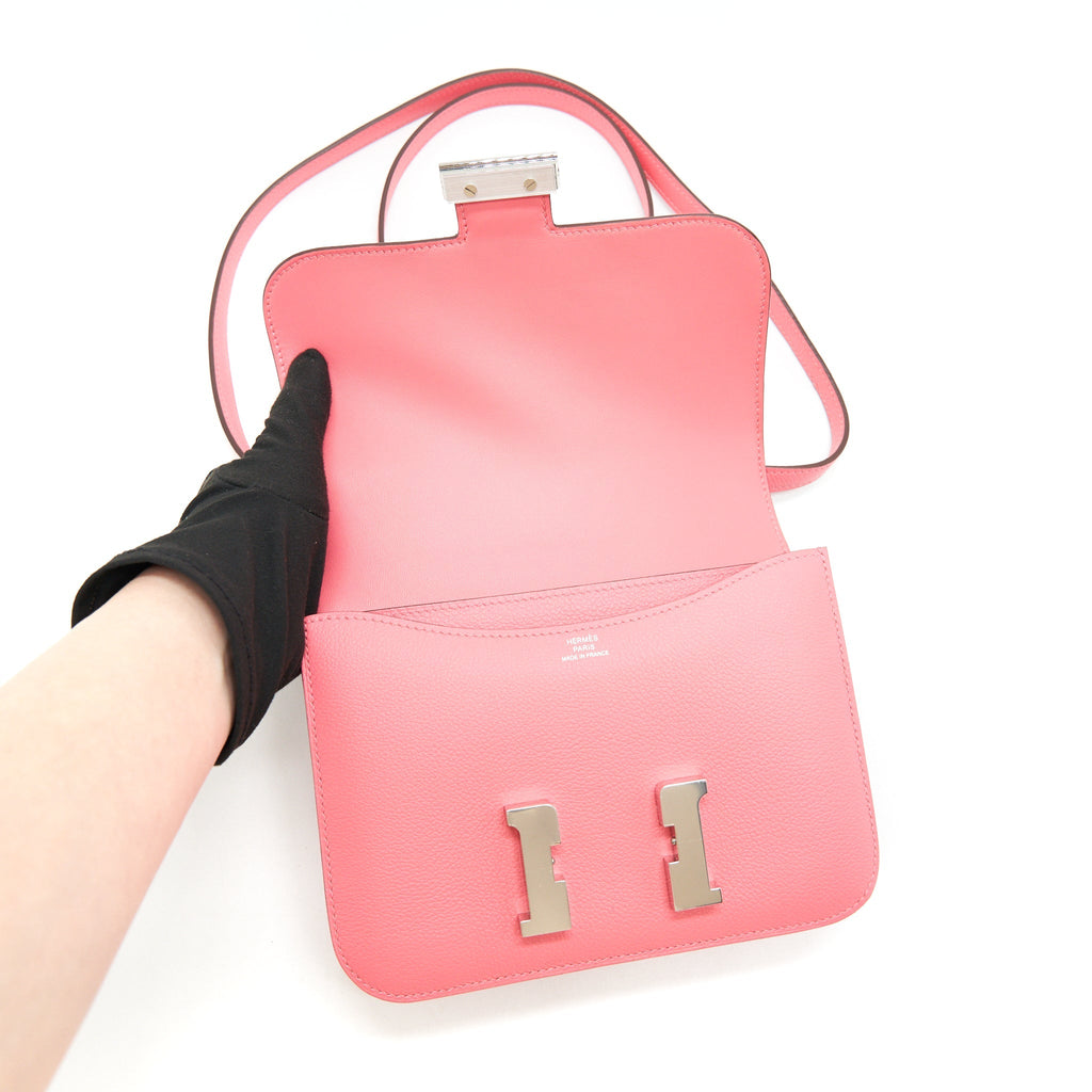 HERMES CONSTANCE MINI ROSE AZALEE EVERCOLOR SHW