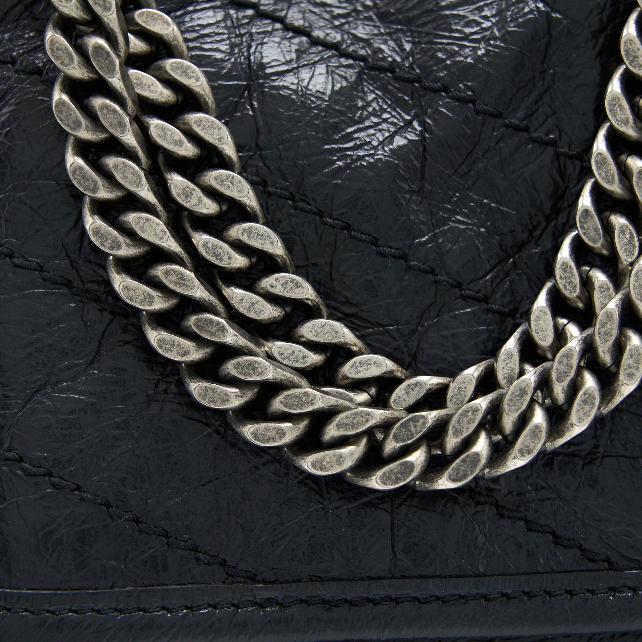 SAINT LAURENT/YSL MEDIUM NIKI BAG CALFSKIN BLACK SHW