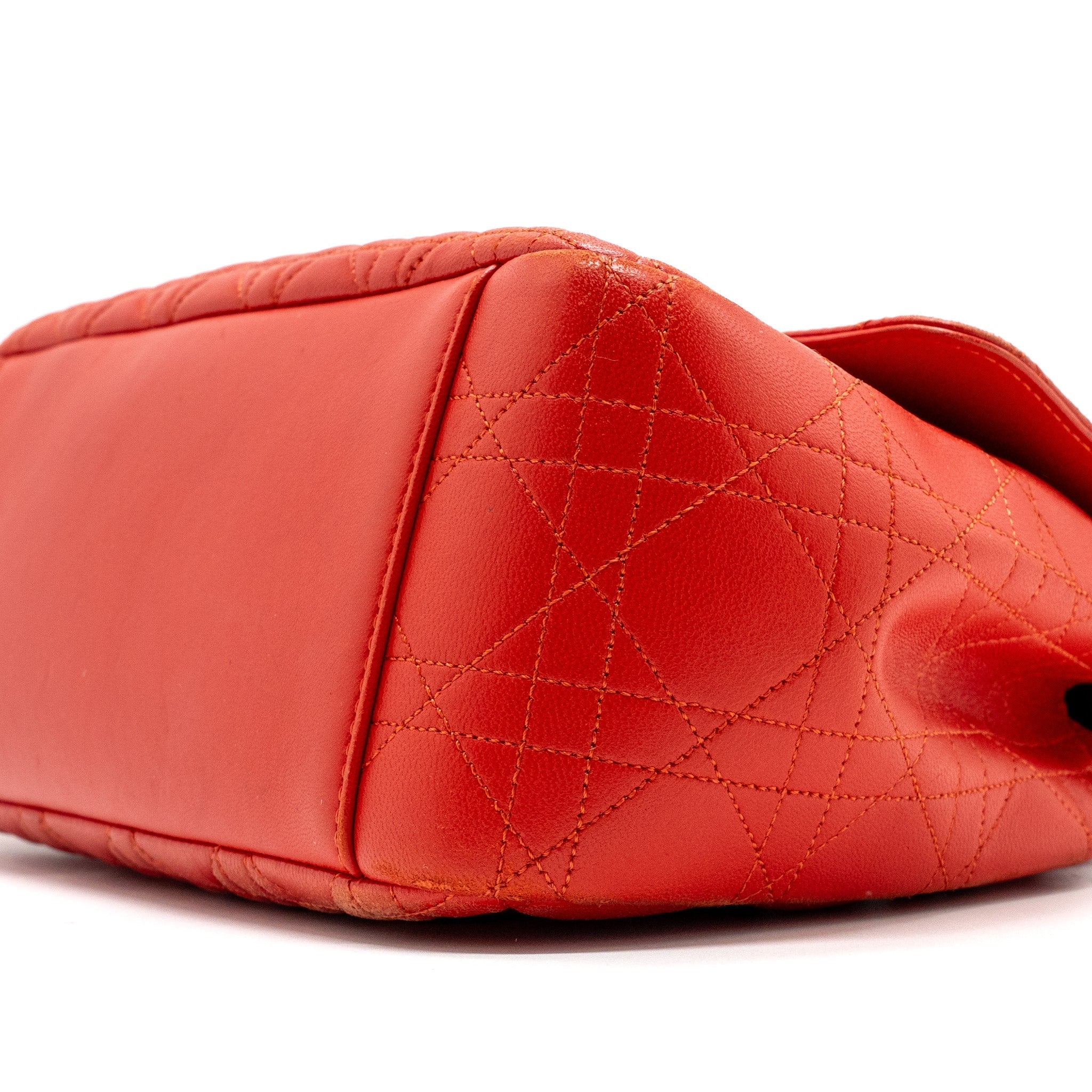 DIOR MISS DIOR SHOULDER BAG LAMBSKIN RED SHW