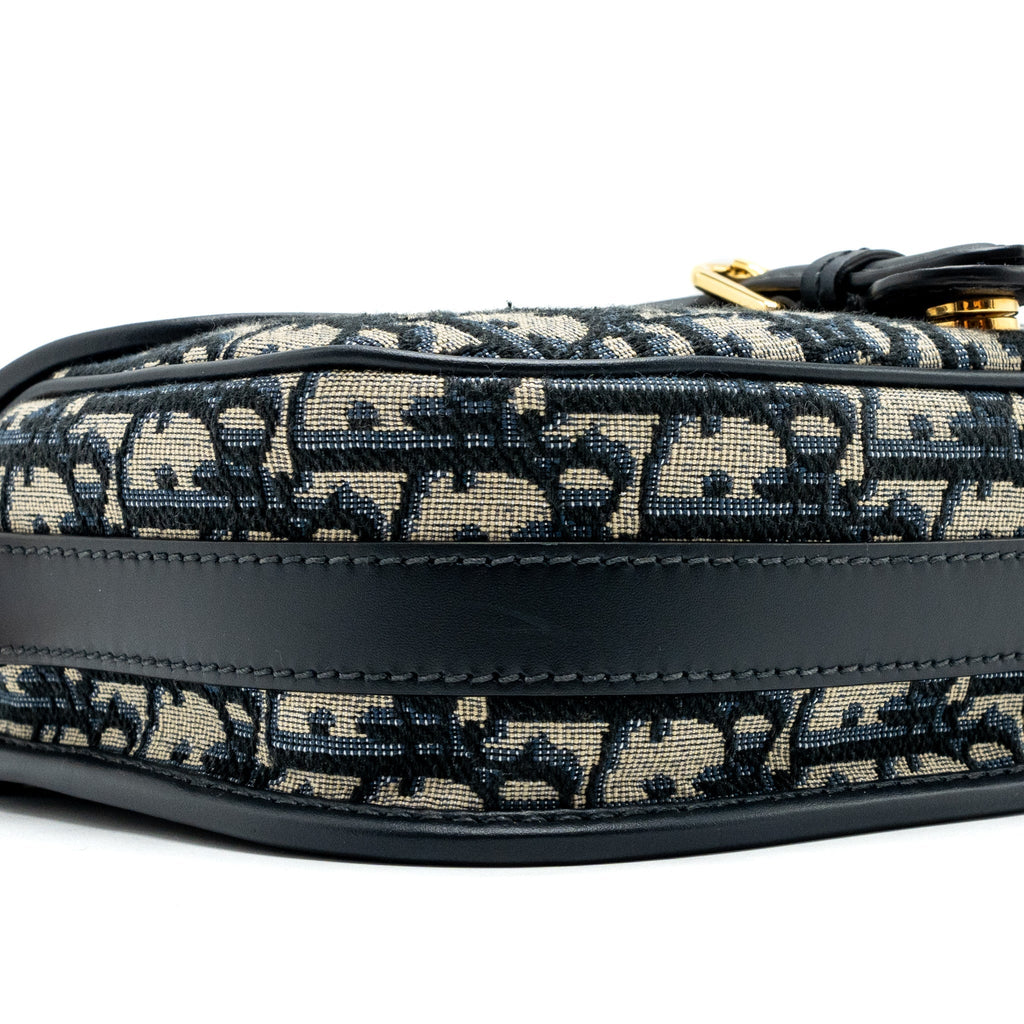 DIOR BOBBY BAG BLUE DIOR OBLIQUE JACQUARD GHW