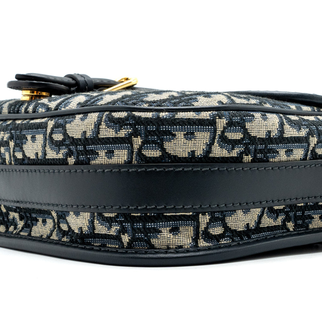 DIOR BOBBY BAG BLUE DIOR OBLIQUE JACQUARD GHW