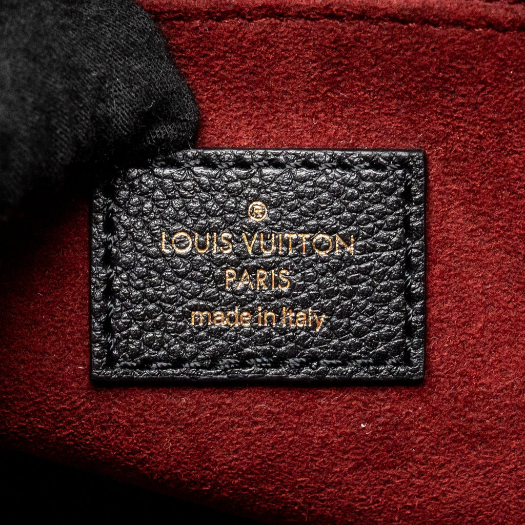 LOUIS VUITTON ONTHEGO BB BICOLOUR MONOGRAM EMPREINTE LEATHER BLACK/BEIGE GHW