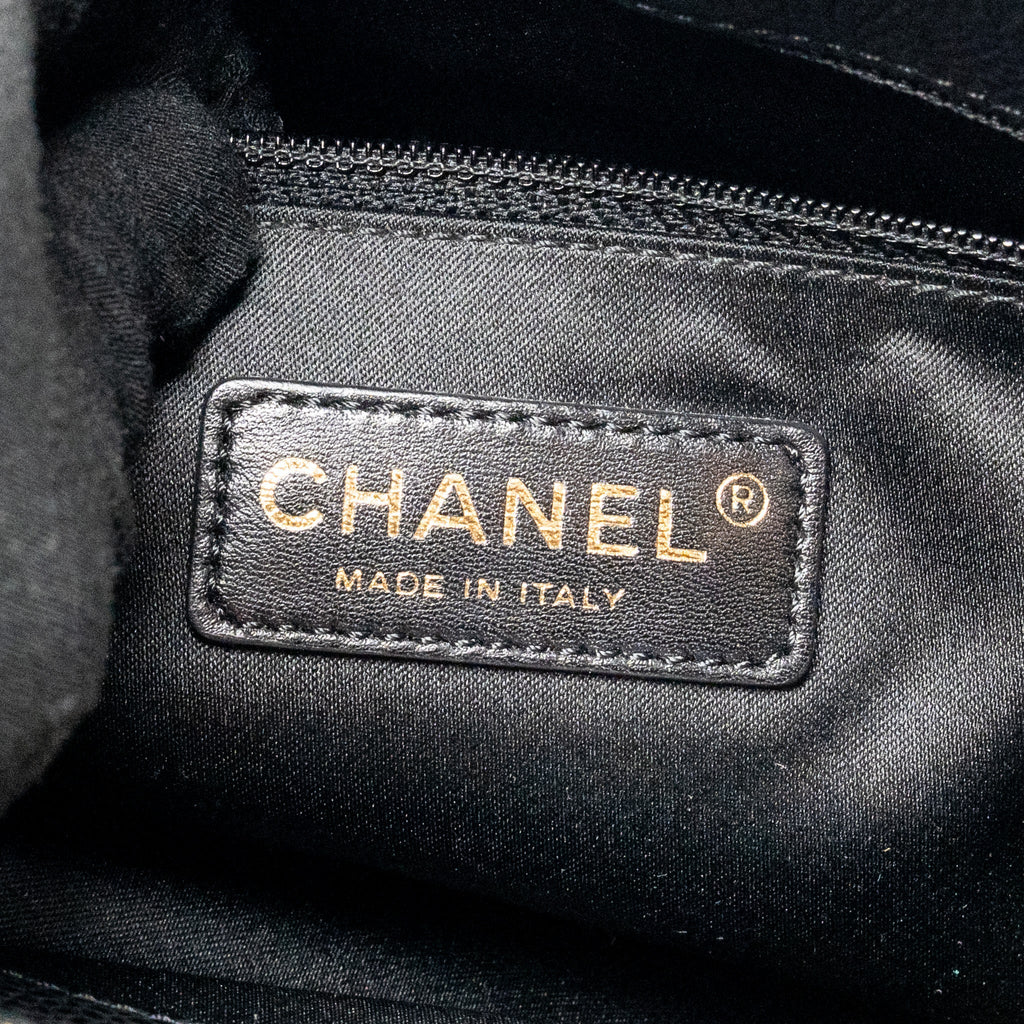 CHANEL GRAND SHOPPING TOTE BAG CAVIAR BLACK GHW
