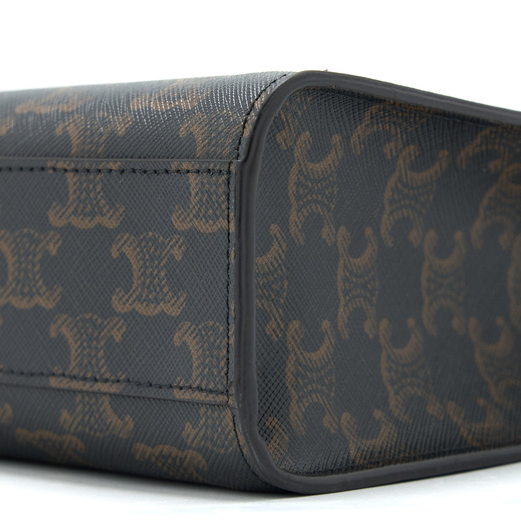 CELINE VERTICAL CABAS TRIOMPHE CANVAS GHW