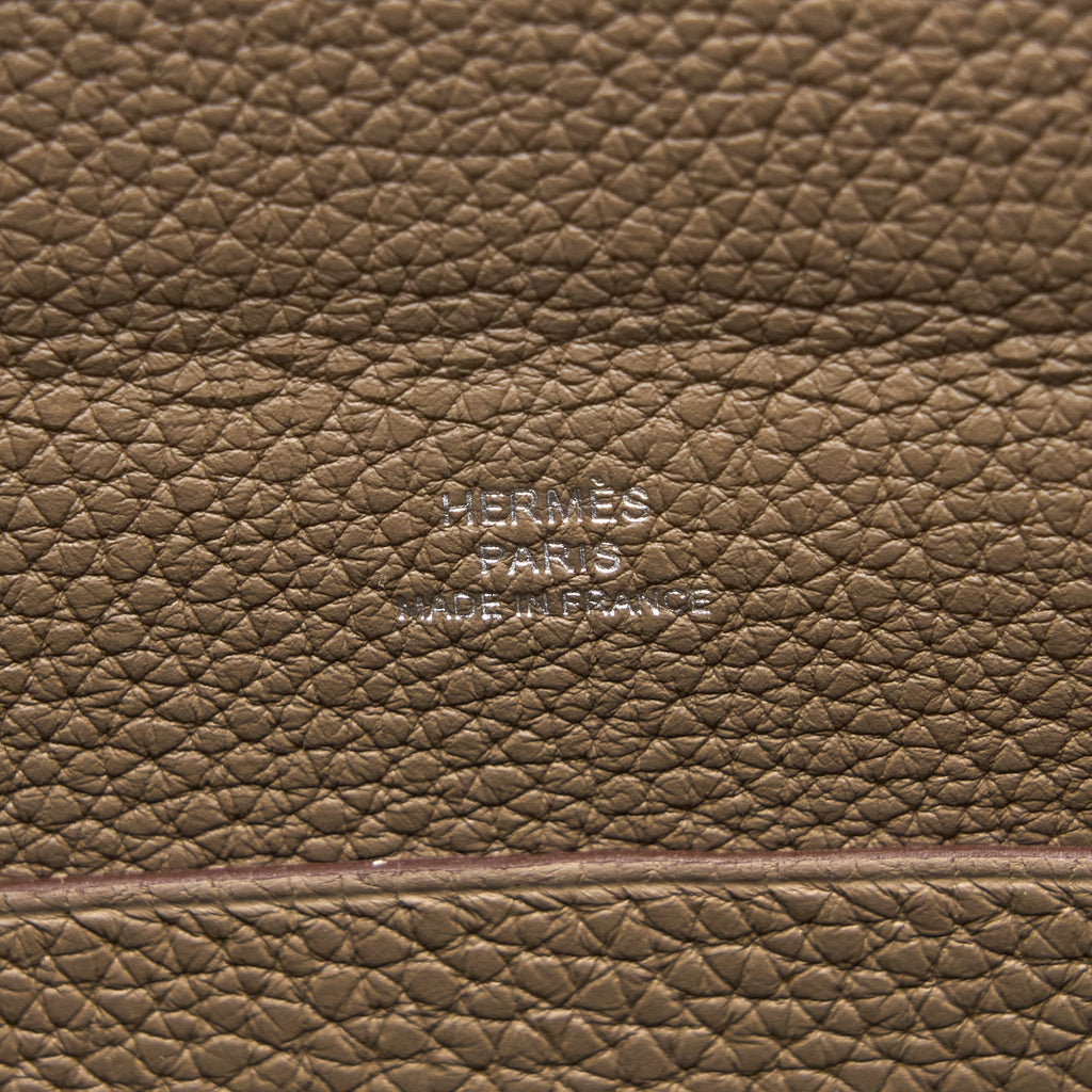 HERMES VIDEPOCHES BAG TOGO ETOUPE SHW