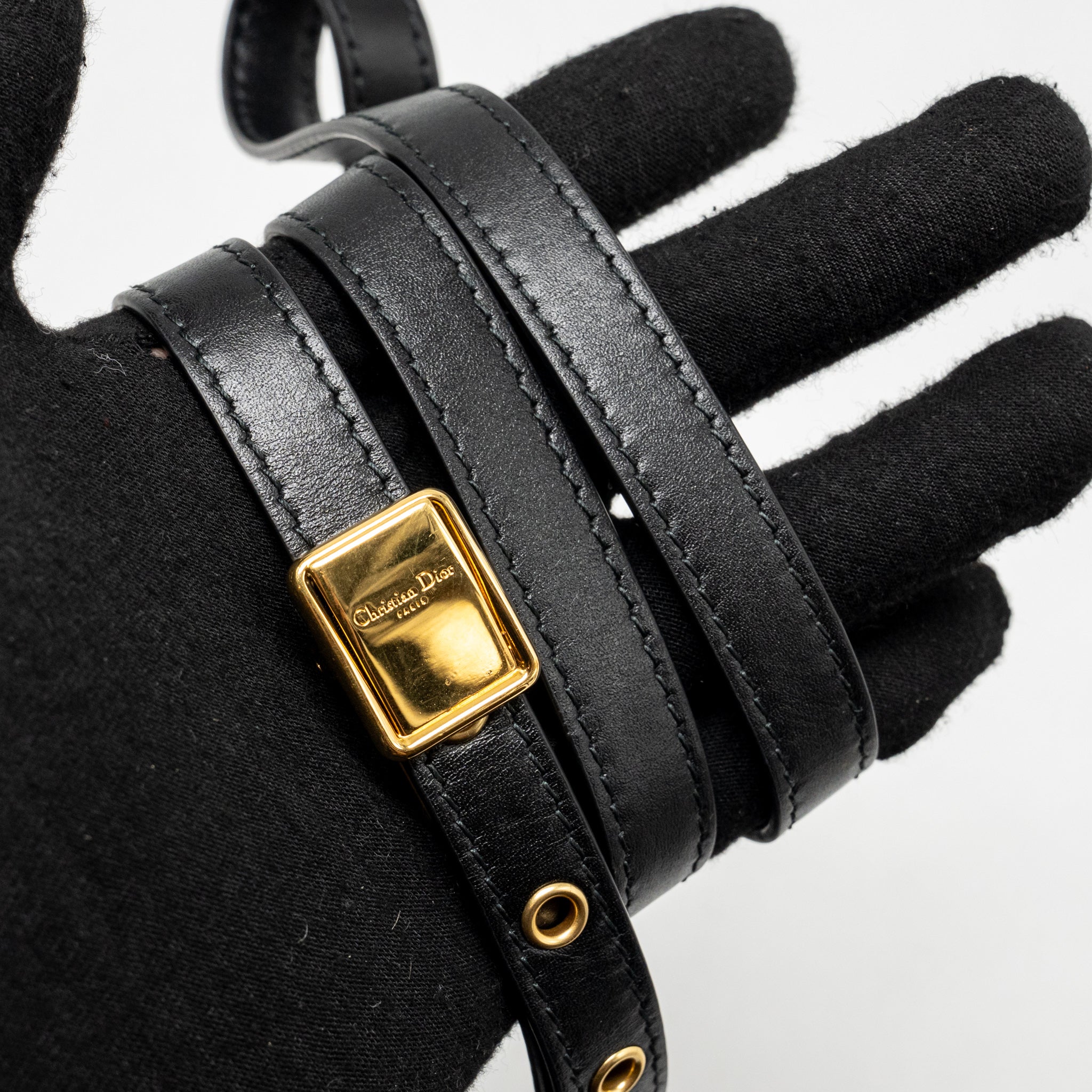 DIOR MEDUIM DIOR BOBBY BAG CALFSKIN BLACK GHW