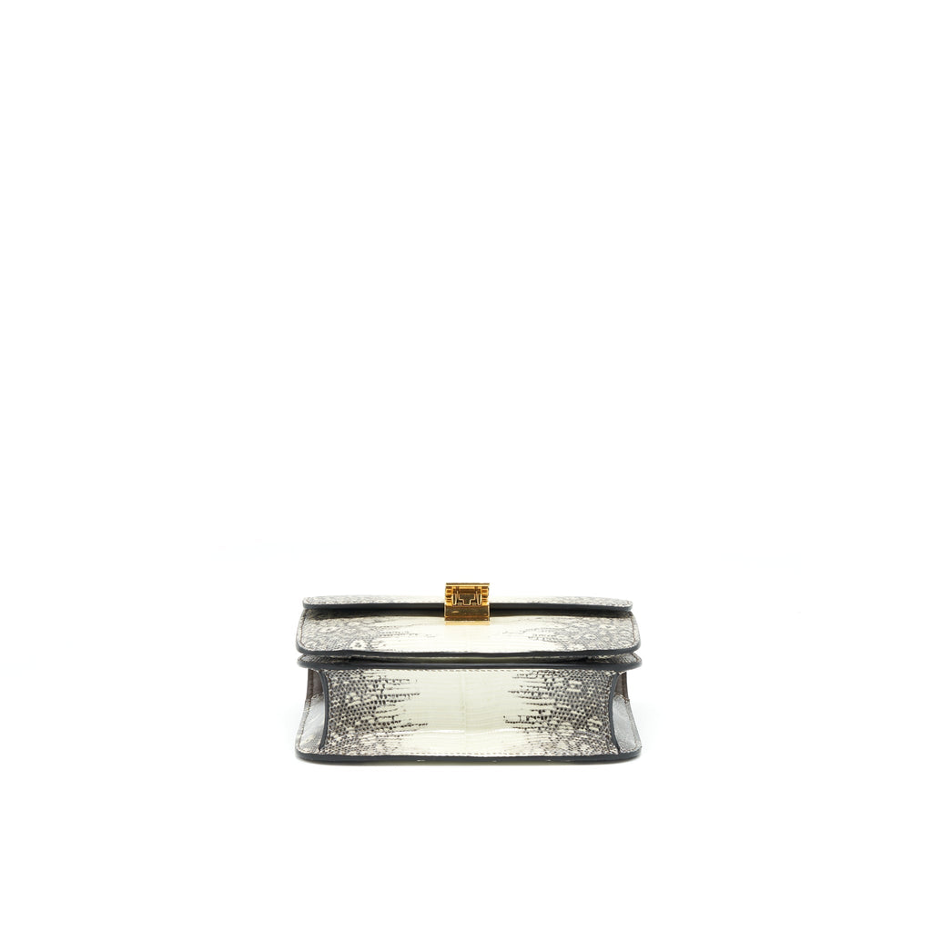 CELINE TEEN CLASSIC BAG LIZARD GHW