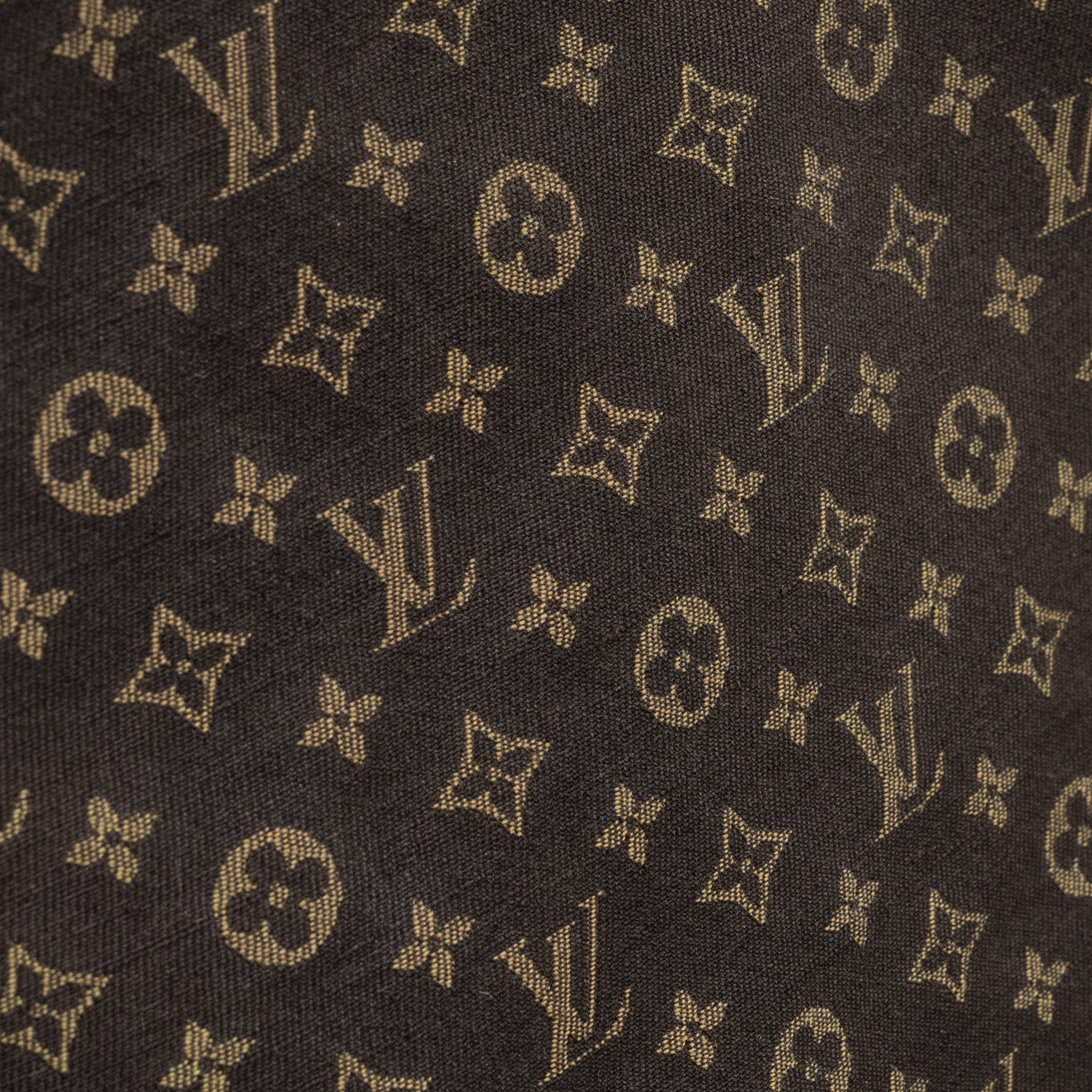 LOUIS VUITTON LIN NOE BAG FABRIC/LEATHER EBENE GHW