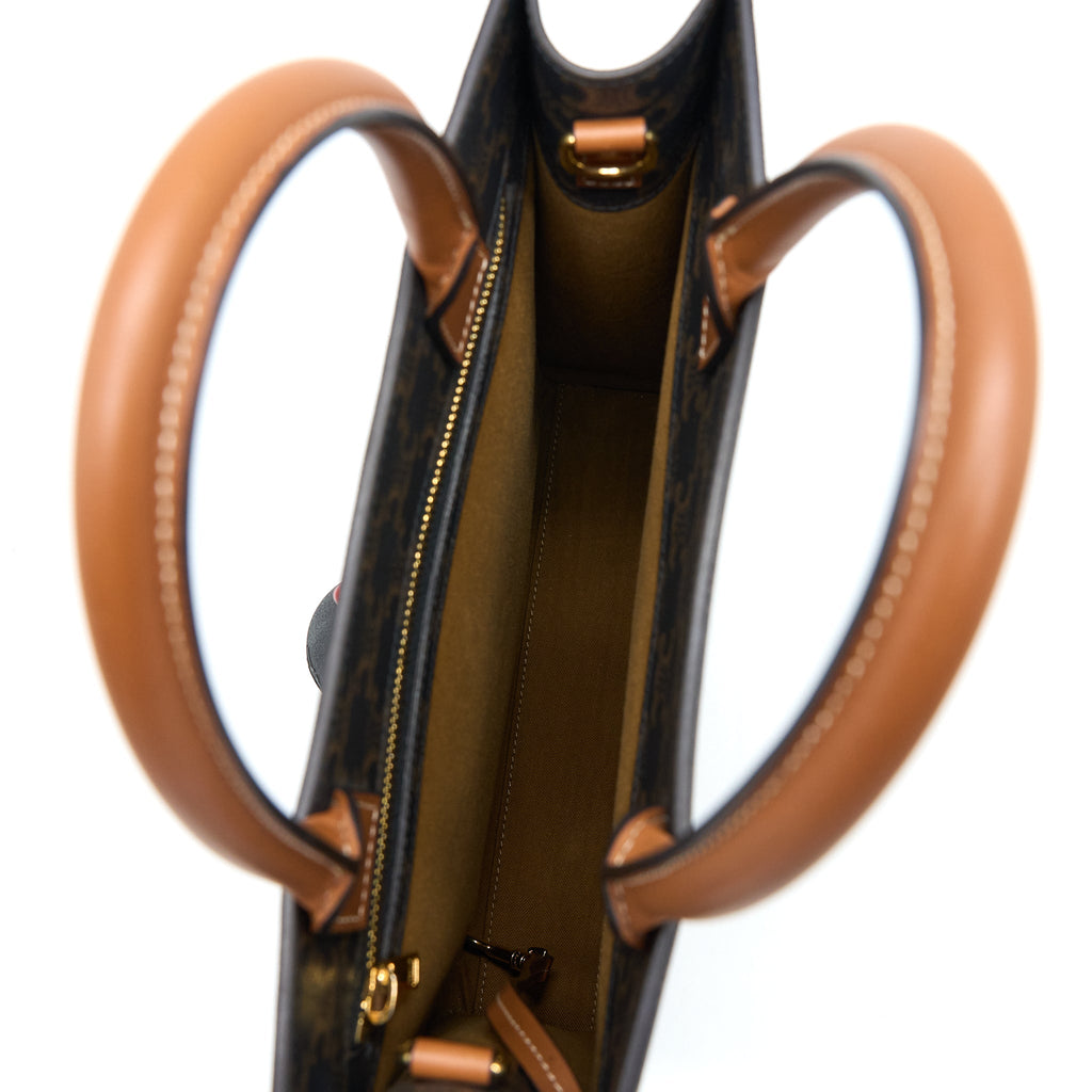 CELINE VERTICAL CABAS TRIOMPHE CANVAS GHW