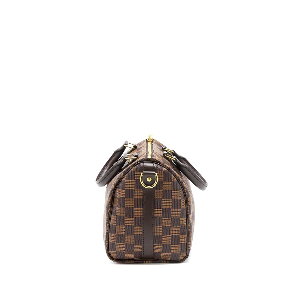 LOUIS VUITTON SPEEDY BANDOULIERE 25 DAMIER EBENE CANVAS GHW