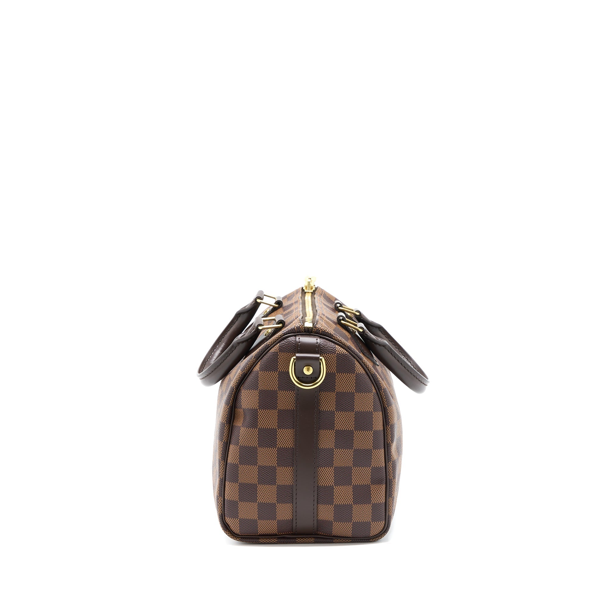 LOUIS VUITTON SPEEDY BANDOULIERE 25 DAMIER EBENE CANVAS GHW