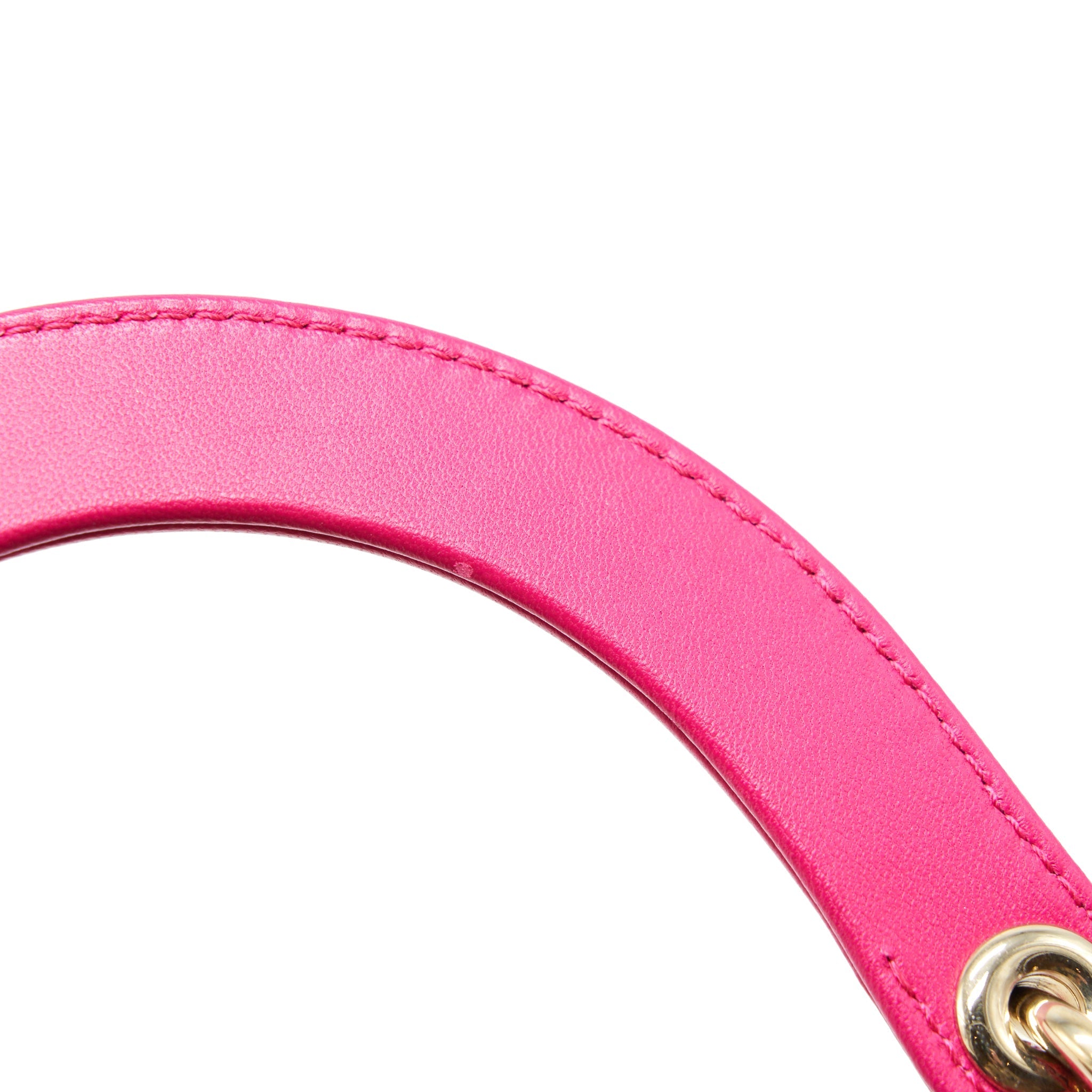 DIOR LADY DIOR MEDIUM LAMBSKIN PINK GHW
