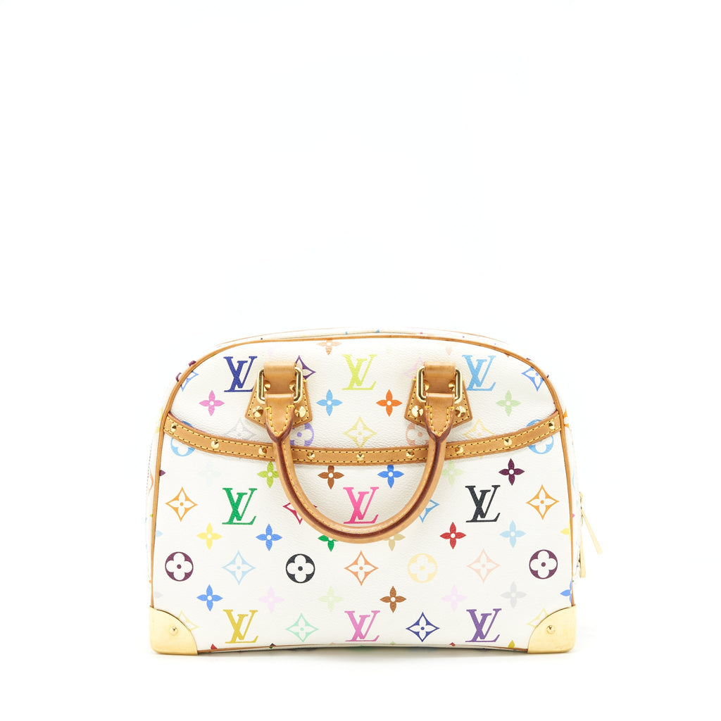 LOUIS VUITTON VINTAGE BOWLING BAG WHITE/ MULTICOLOURED