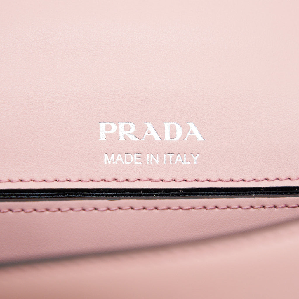 PRADA PLEX RIBBON BAG WITH CITY CALFSKIN PINK