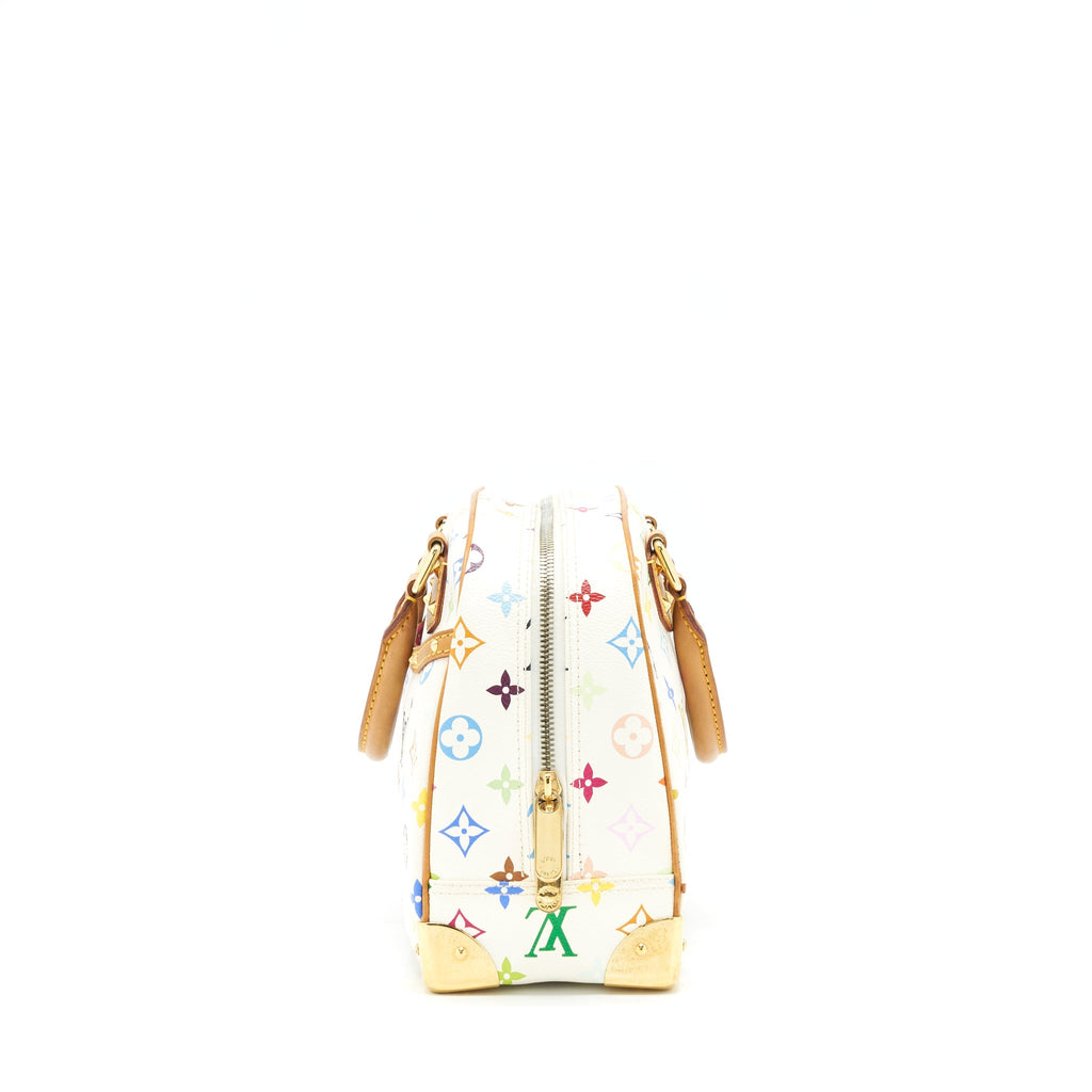 LOUIS VUITTON VINTAGE BOWLING BAG WHITE/ MULTICOLOURED