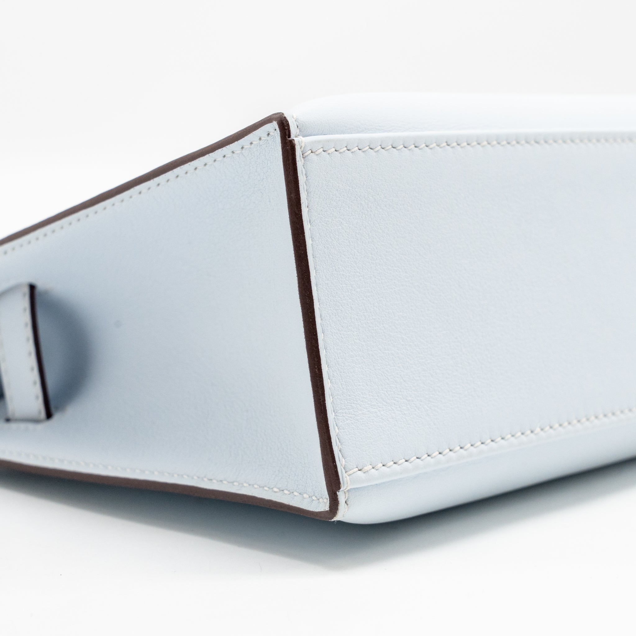 HERMES KELLY POCHETTE SWIFT BLEU BRUME SHW