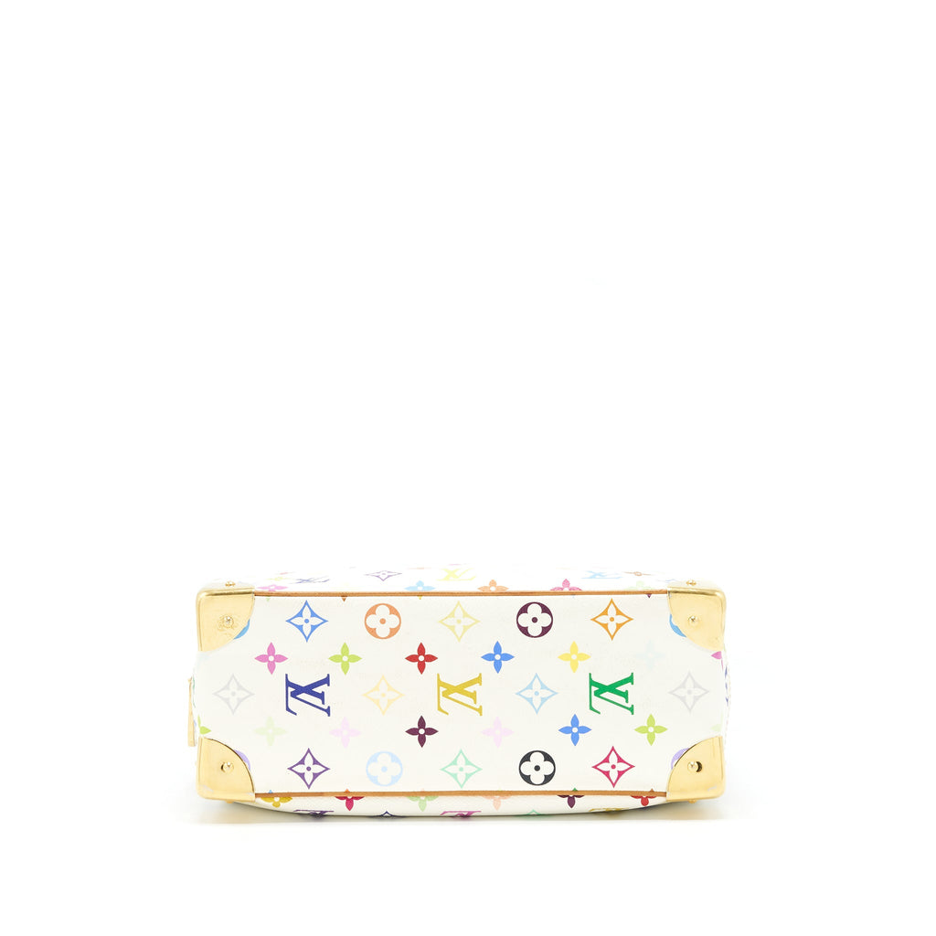 LOUIS VUITTON VINTAGE BOWLING BAG WHITE/ MULTICOLOURED