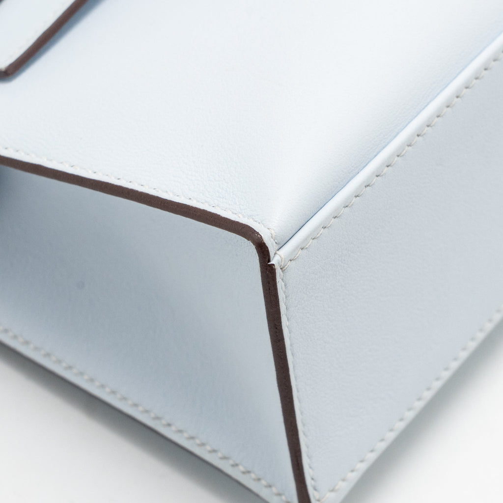 HERMES KELLY POCHETTE SWIFT BLEU BRUME SHW
