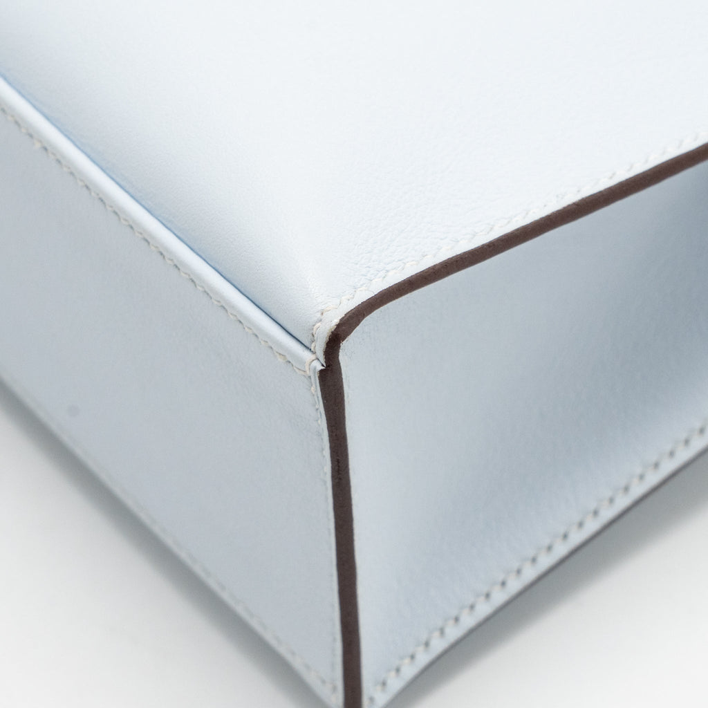 HERMES KELLY POCHETTE SWIFT BLEU BRUME SHW