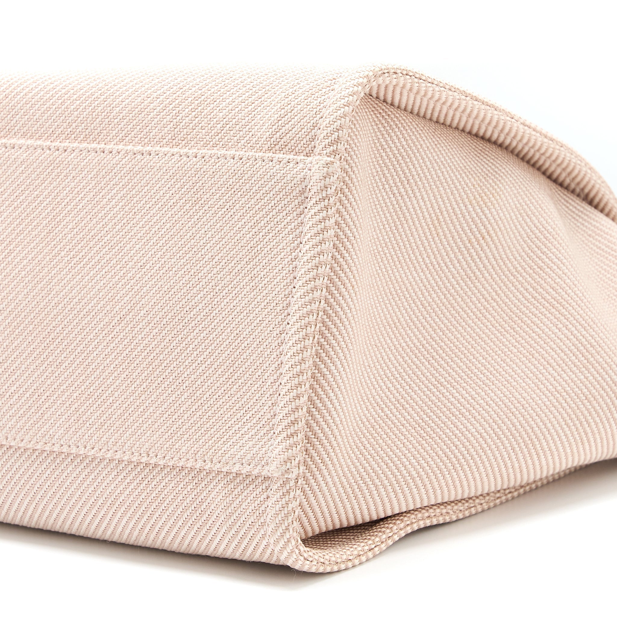 CHANEL DEAUVILLE TOTE BAG FABRIC LIGHT PINK LGHW