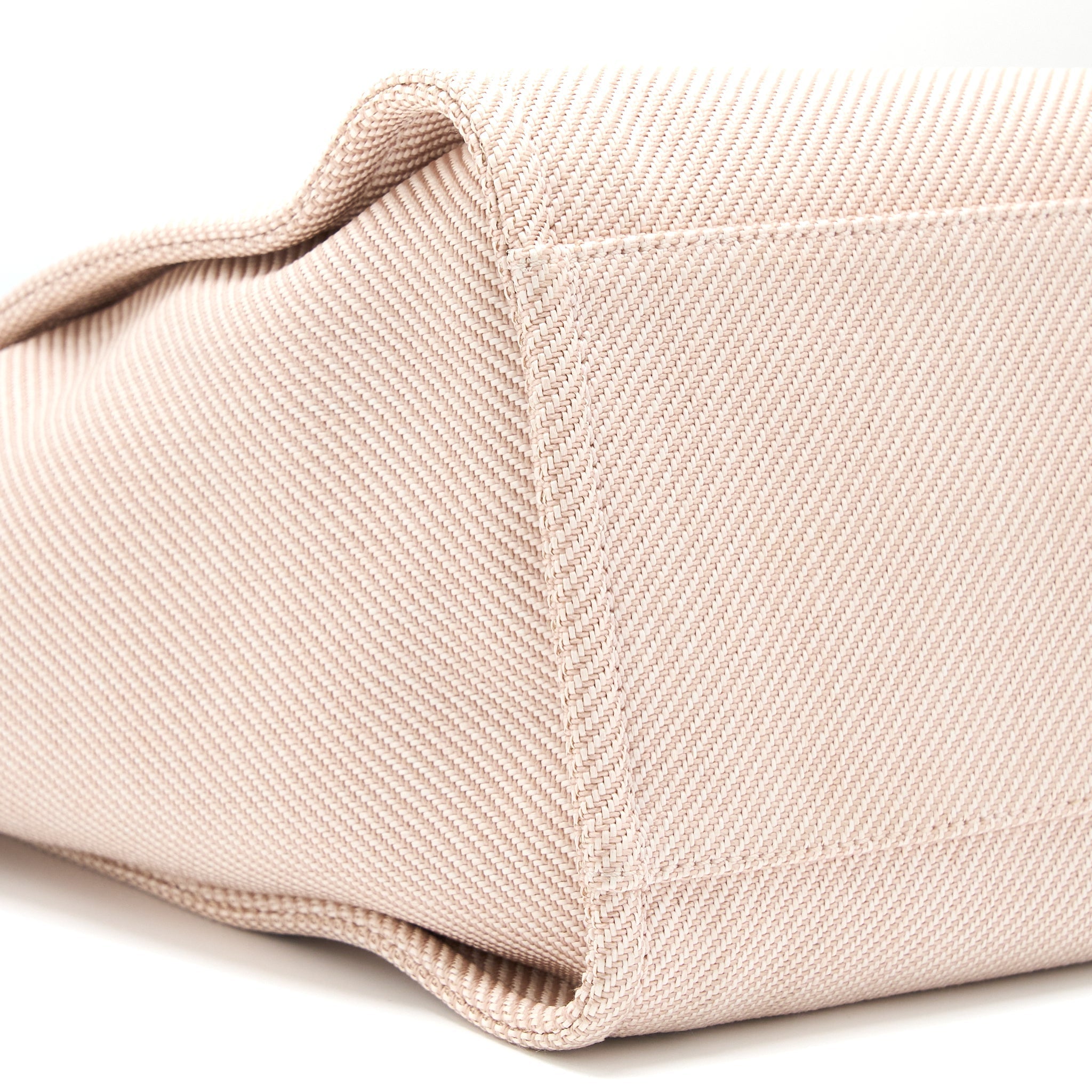 CHANEL DEAUVILLE TOTE BAG FABRIC LIGHT PINK LGHW