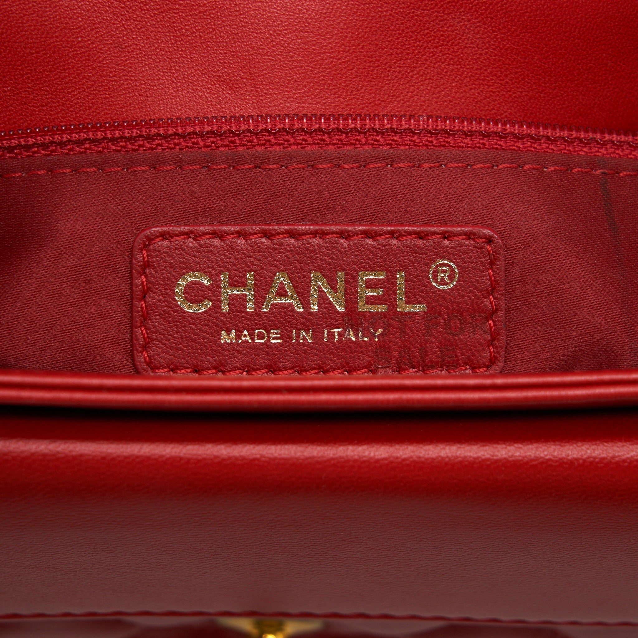 CHANEL NOW AND FOR EVER CRUISE SEASONAL LAMBSKIN RED GHW