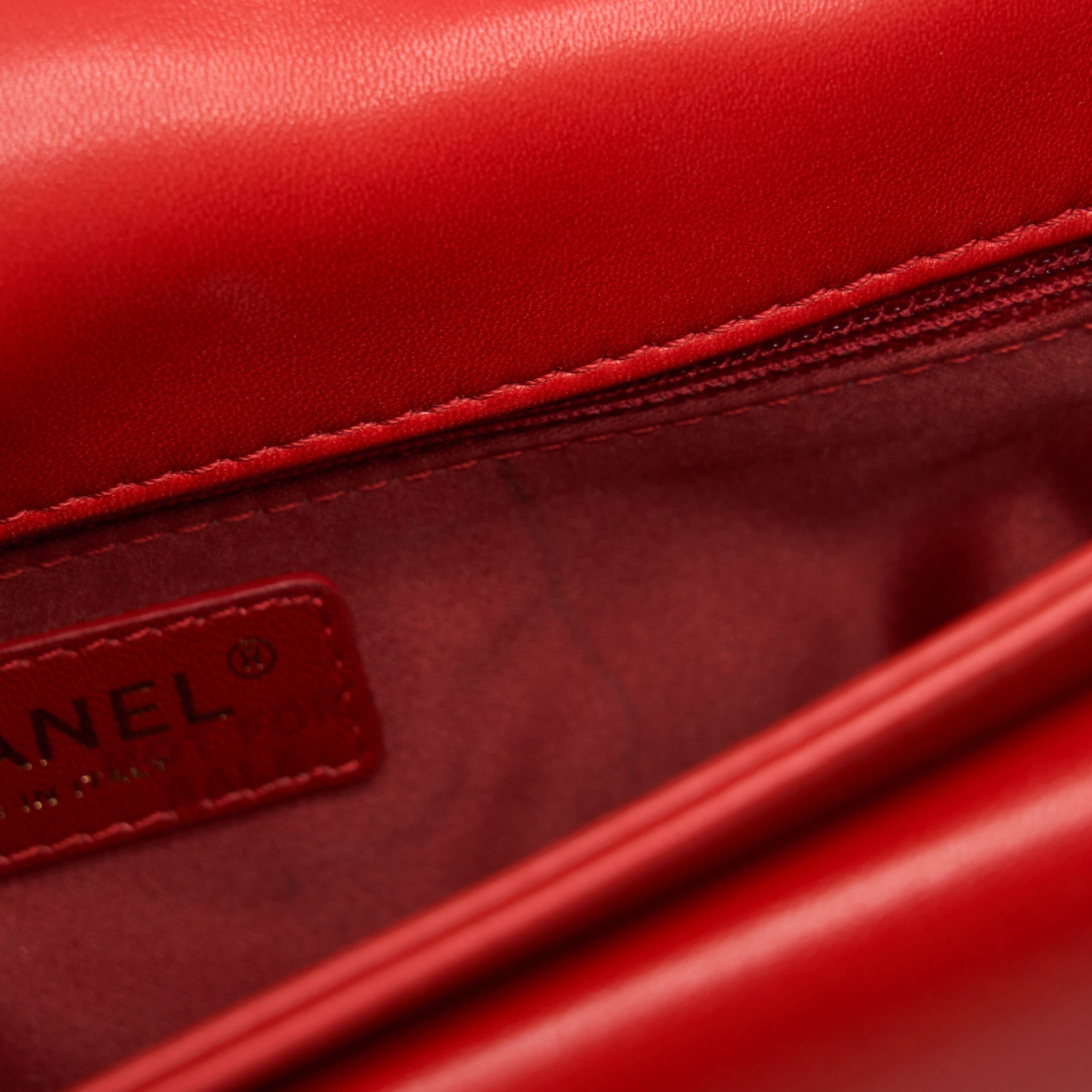 CHANEL NOW AND FOR EVER CRUISE SEASONAL LAMBSKIN RED GHW