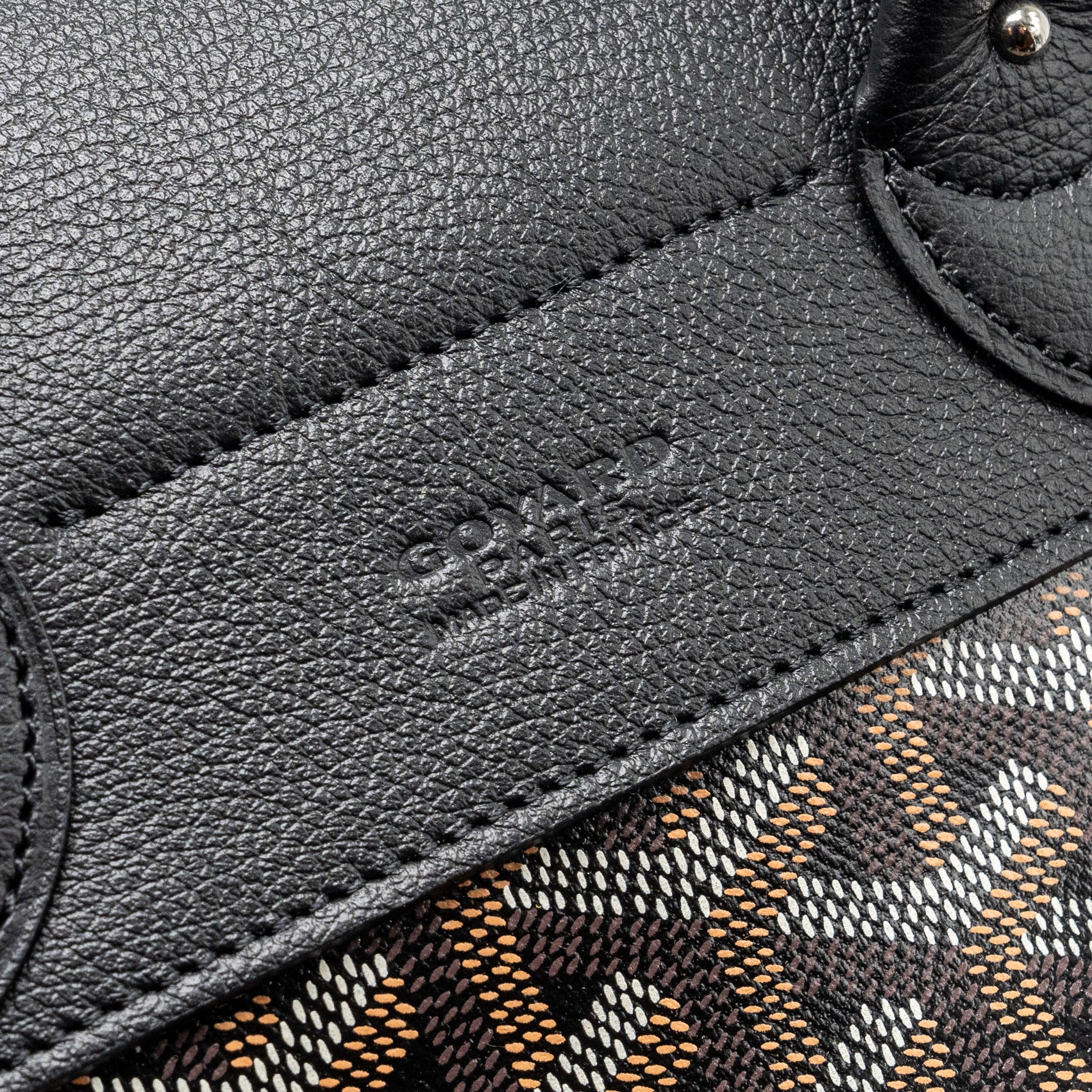 GOYARD MINI ALPIN BACKPACK GOYRADLINE CANVAS / LEATHER BLACK SHW