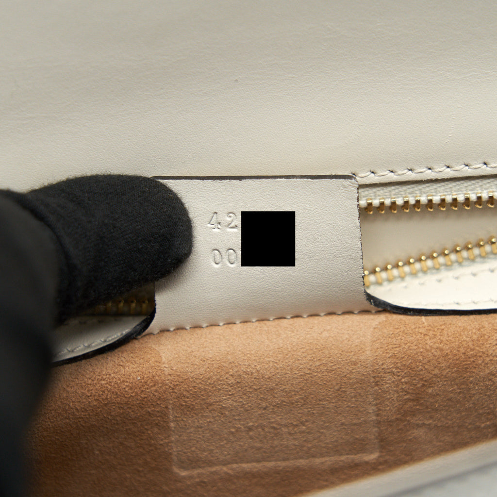 GUCCI SMALL SYLVIE BAG IN WHITE GHW