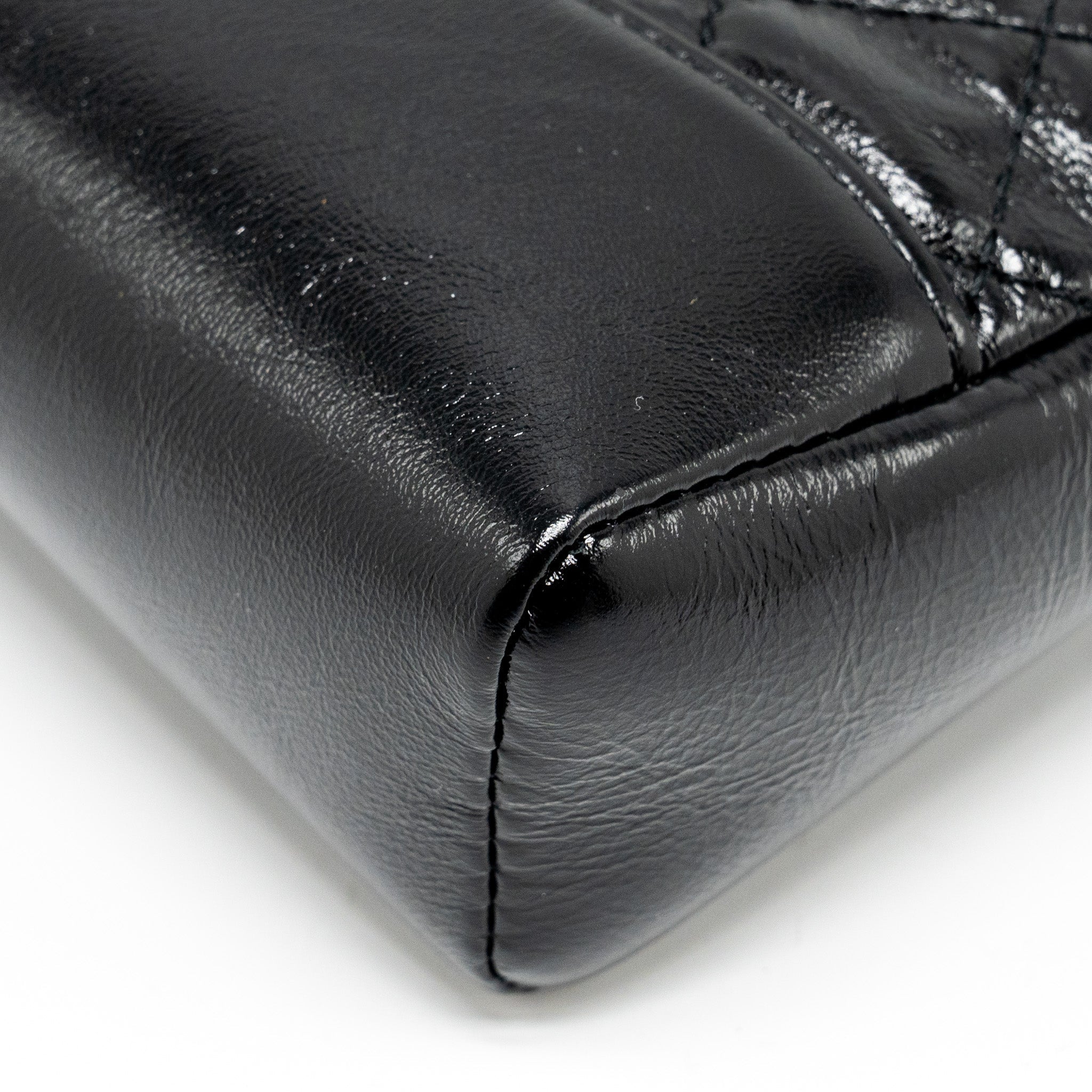 CHANEL MINI 31 BAG SHINY CALFSKIN BLACK LGHW (MICROCHIP)