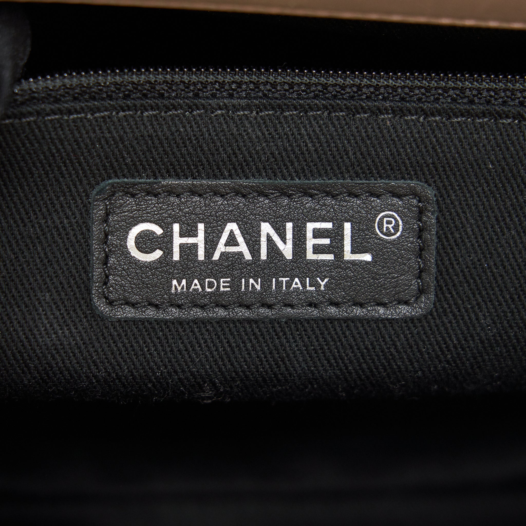 CHANEL TOP HANDLE FLAP BAG WITH CHAIN BEIGE/ BLACK SERIAL20