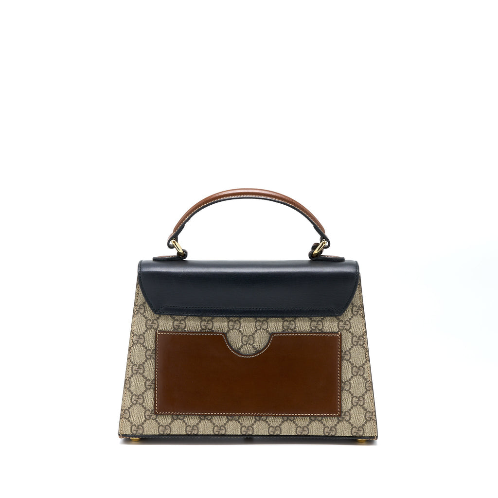 GUCCI PADLOCK GG SUPREME TOP HANDLE BAG GHW