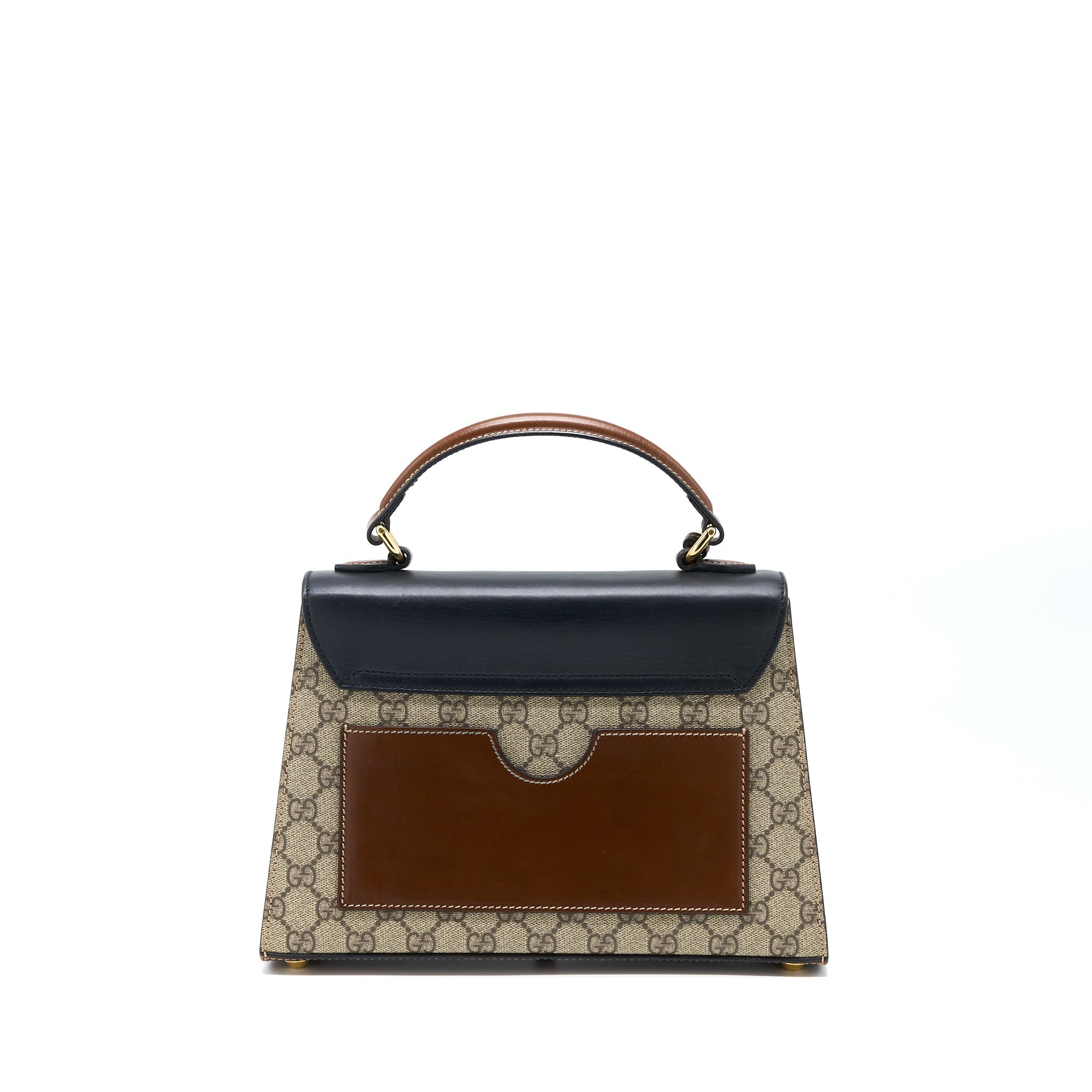 GUCCI PADLOCK GG SUPREME TOP HANDLE BAG GHW