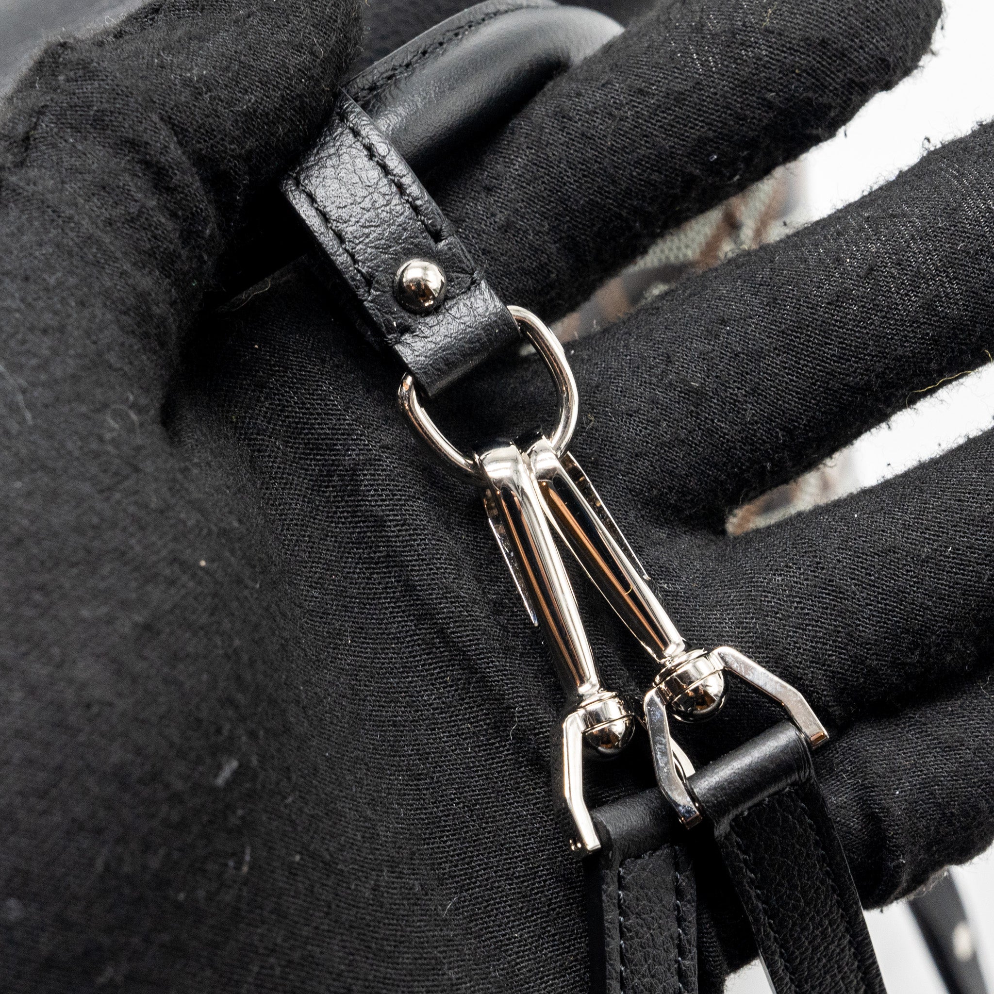 GOYARD MINI ALPIN BACKPACK GOYRADLINE CANVAS / LEATHER BLACK SHW