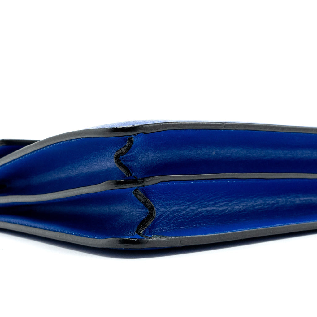 BVLGARI SERPENTI FOREVER SHOULDER BAG LEATHER BLUE GHW