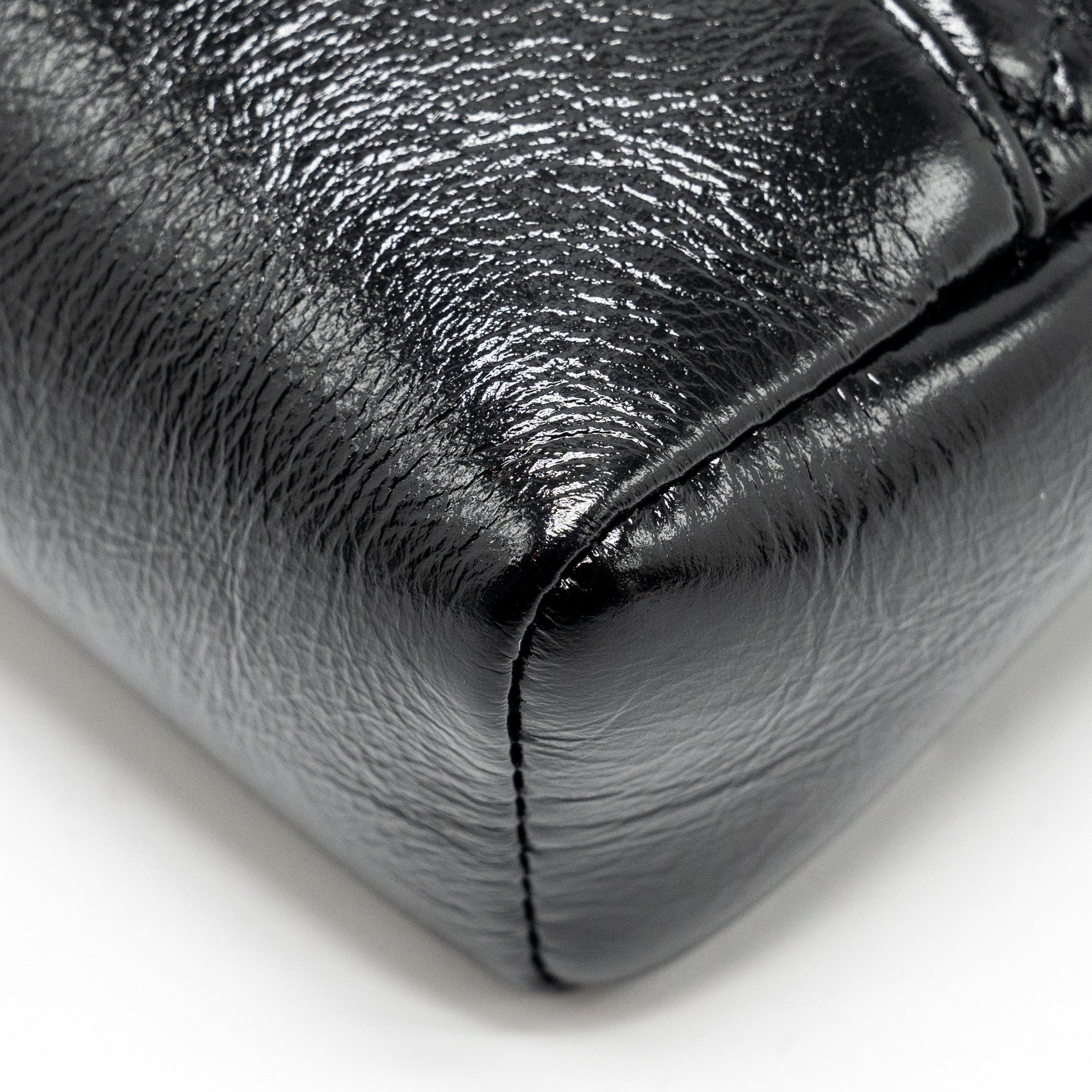 CHANEL MINI 31 BAG SHINY CALFSKIN BLACK LGHW (MICROCHIP)