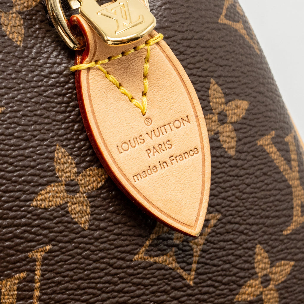 LOUIS VUITTON SPEEDY BANDOULIERE 20 MONOGRAM  CANVAS BLACK STRAP GHW
