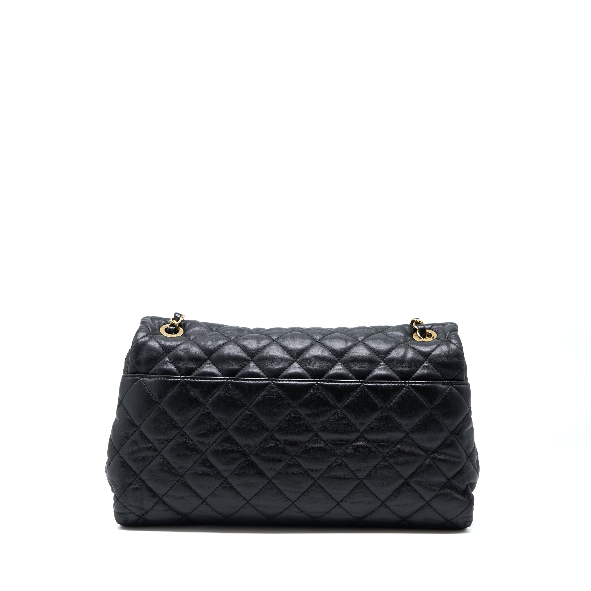 CHANEL QUILTED SEASONAL FLAP BAG BLACK GHW