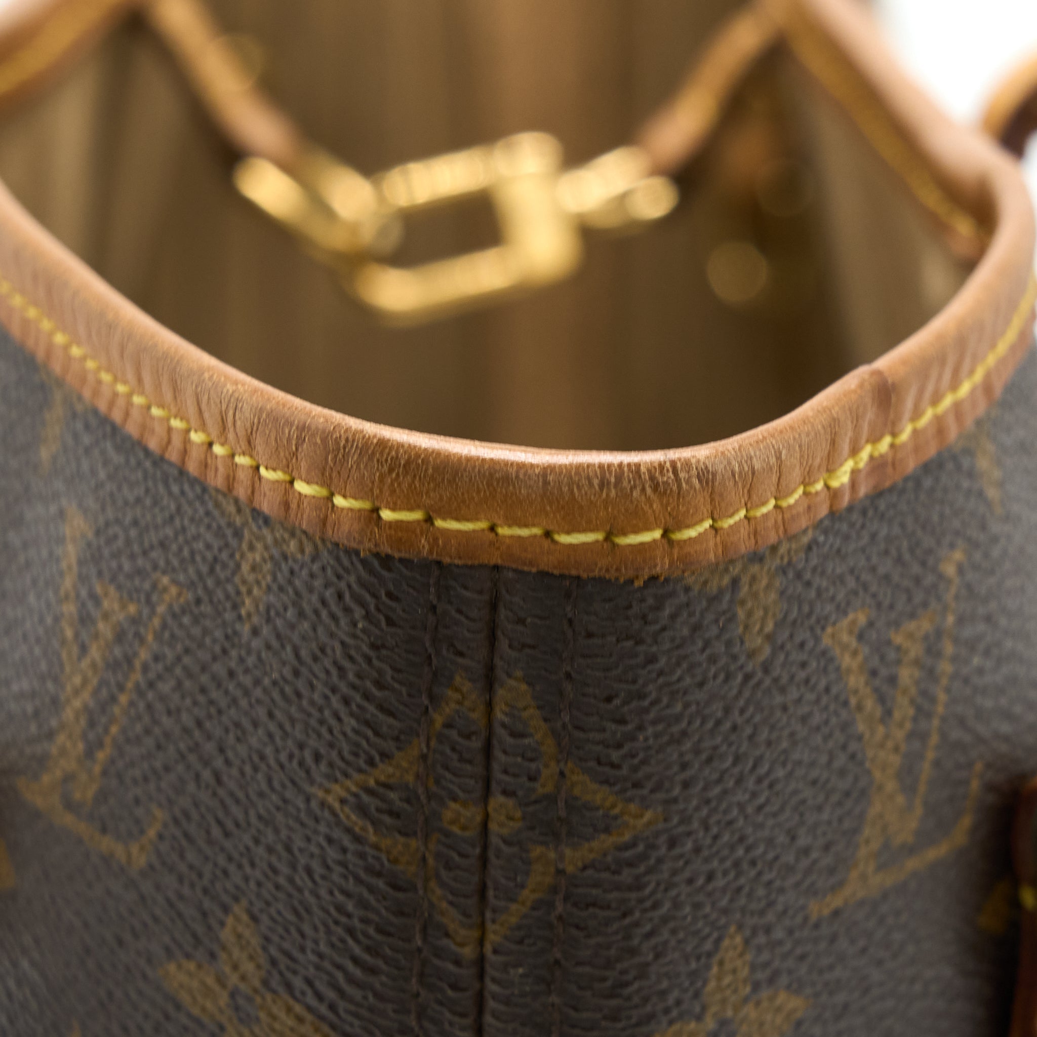 LOUIS VUITTON VINTAGE NEVERFULL MM MONOGRAM CANVAS GHW