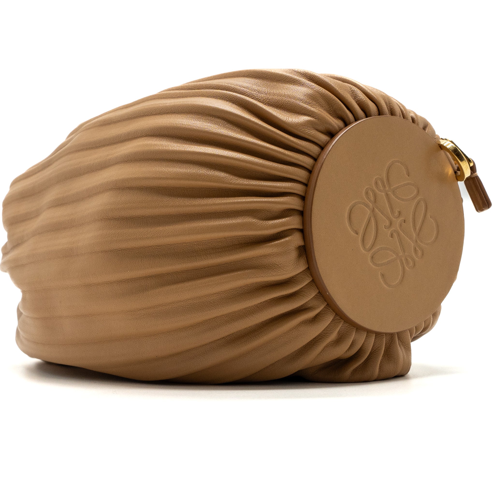 LOEWE BRACELET POUCH NAPPA LAMBSKIN BEIGE GHW